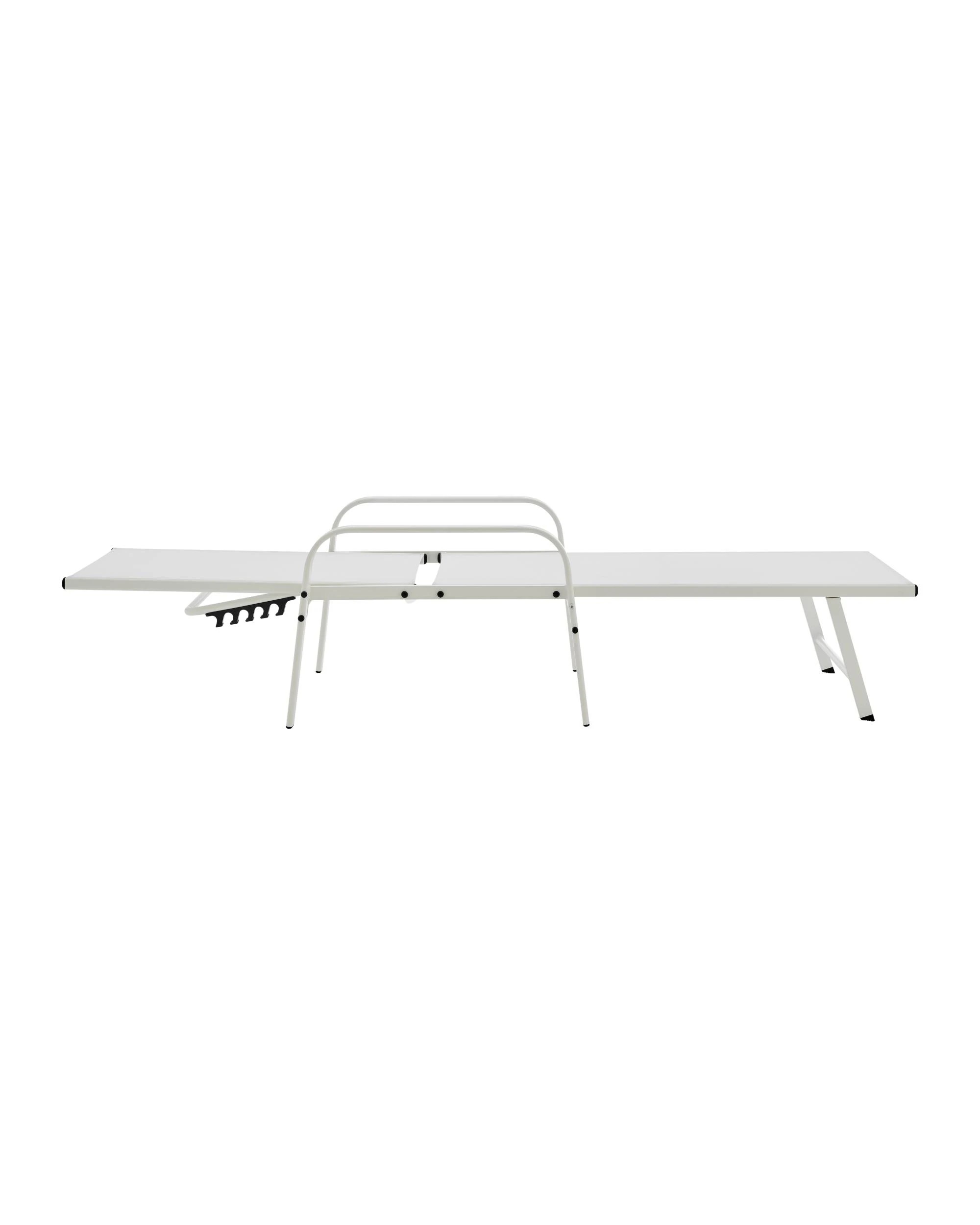 7 Kodu Outdoor Lounge Pool Recliner Chair - White, 7 of 10