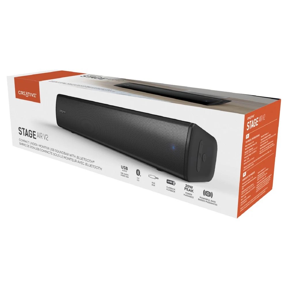5 Creative Stage Air V2 PC Soundbar Black, 5 of 8