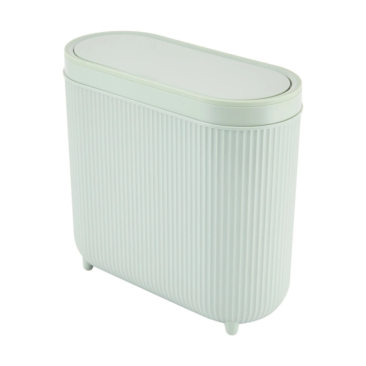 1 8L Push Top Bin - Sage, 1 of 10