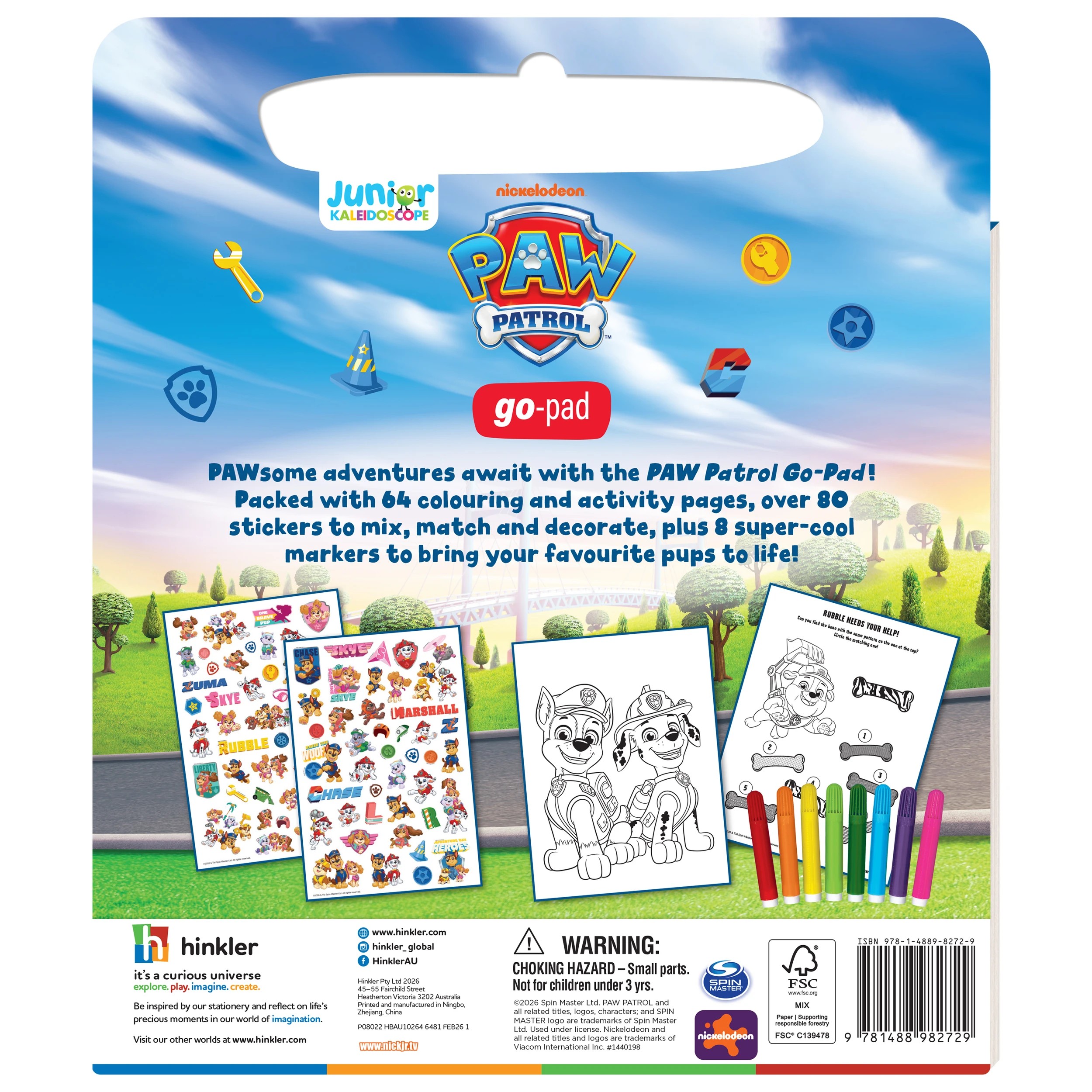 2 DreamWorks Jr Kaleidoscope Nickelodeon PAW Patrol Go-Pad - Book, 2 of 5
