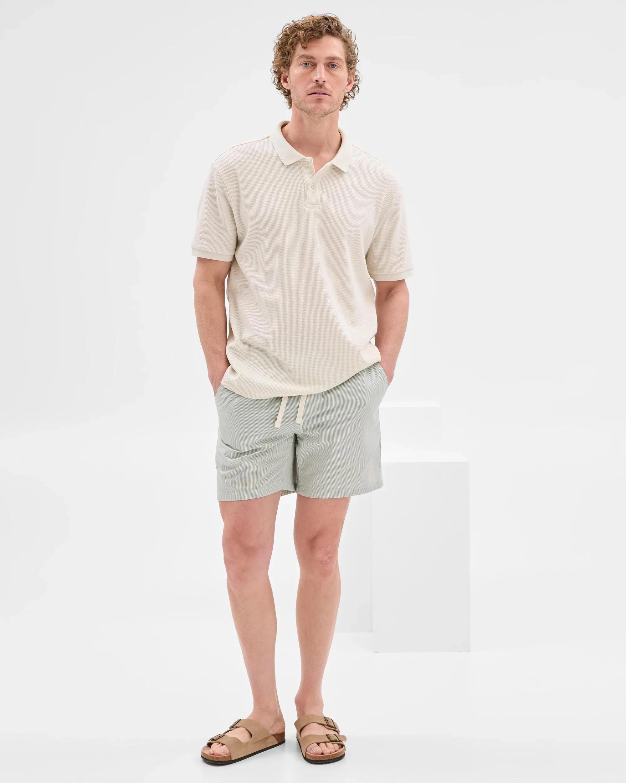 8 Target Australian Cotton Micro Stripe Shorts GREEN, 8 of 10