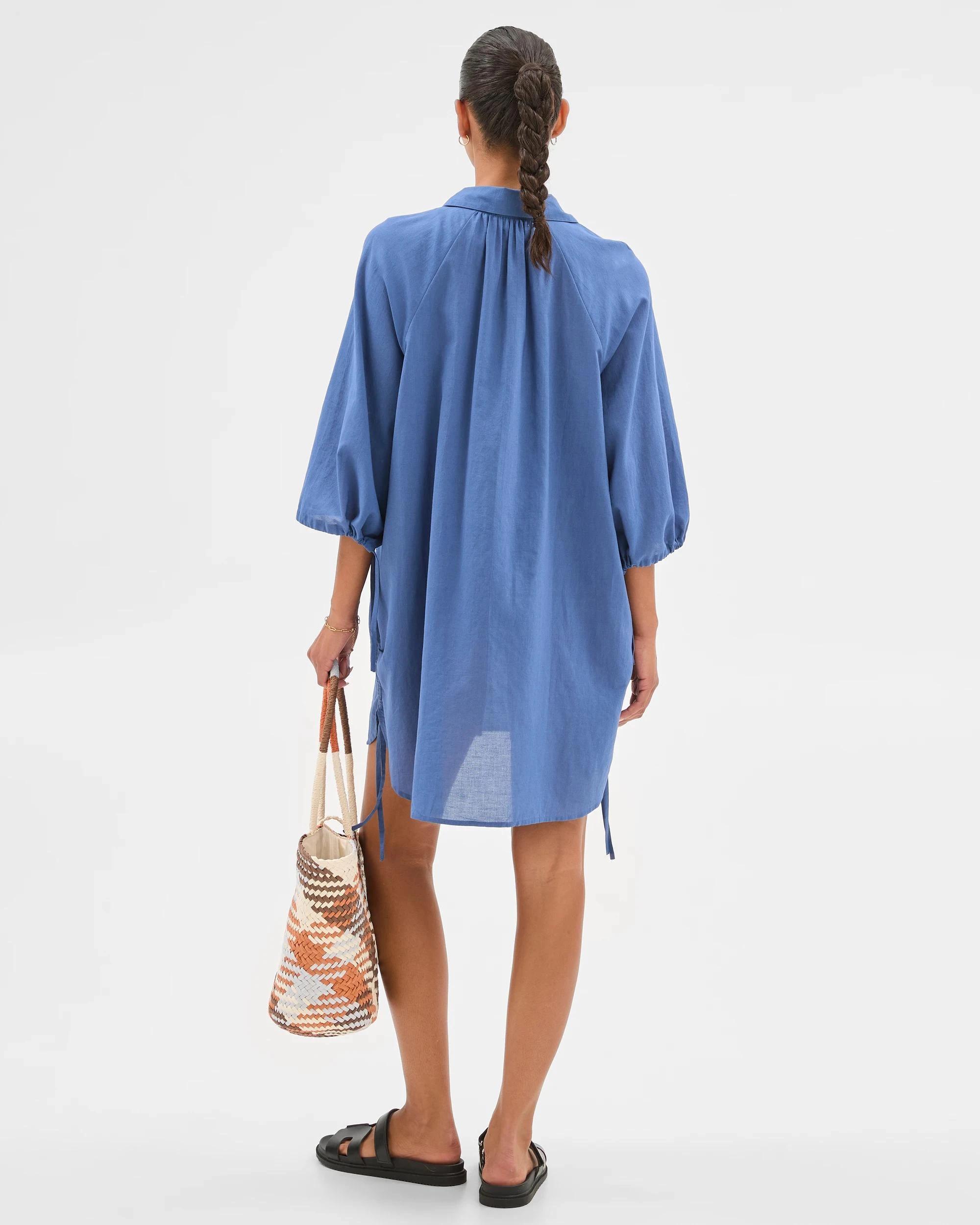 5 Target Resort Tie Shirt BLUE, 5 of 6