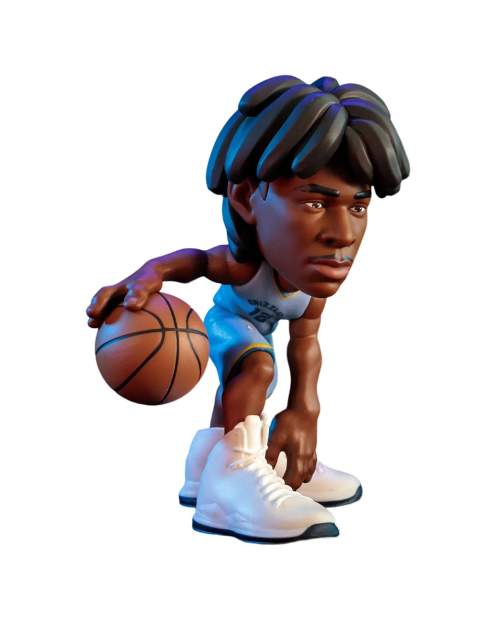2 NBA Basketball Ja Morant Memphis Grizzlies Minis Figure Toy 6in Collectible - Grey, 2 of 3