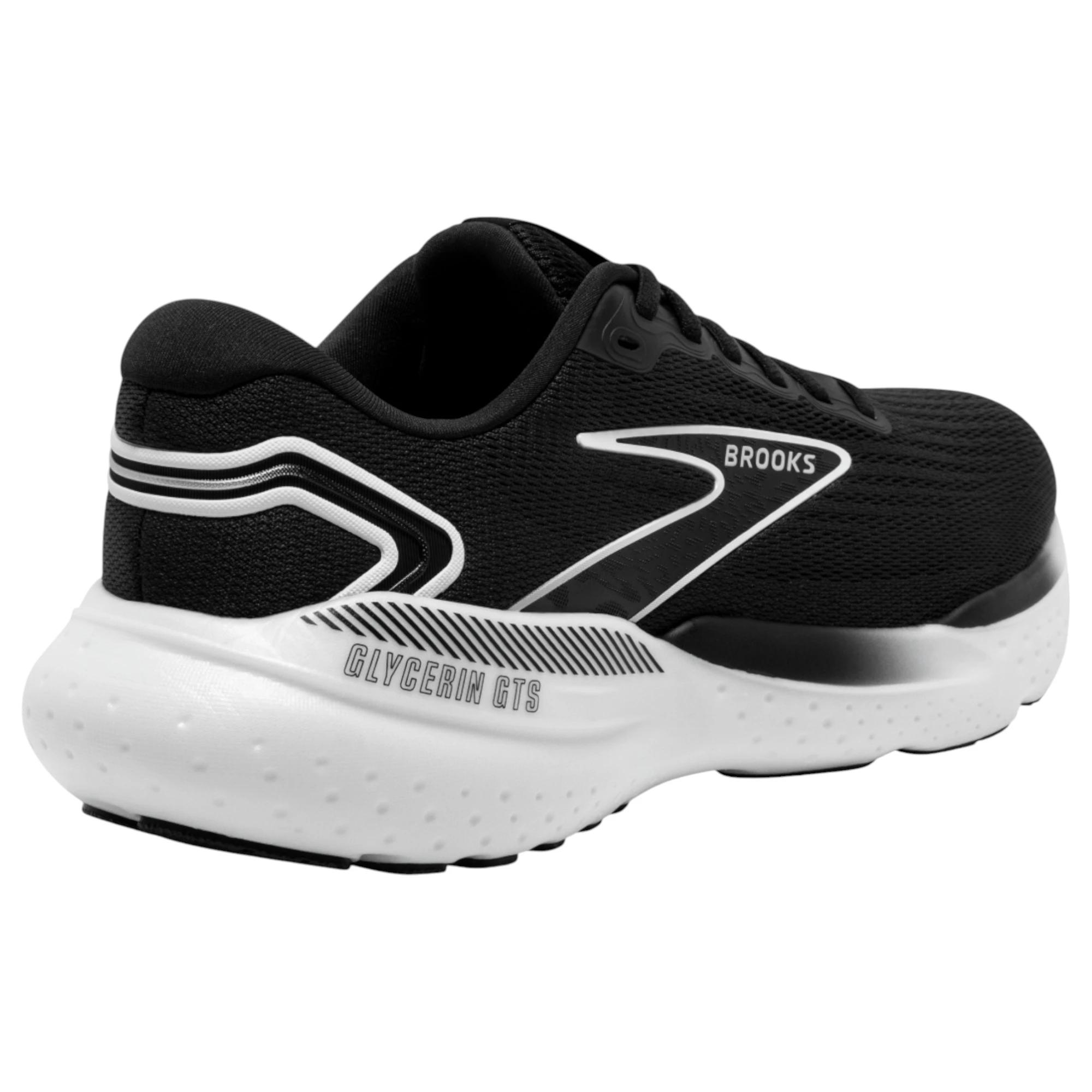 4 Brooks Mens Glycerin 21 Athletic Running Shoes BLACK/GREY/WHITE, 4 of 6