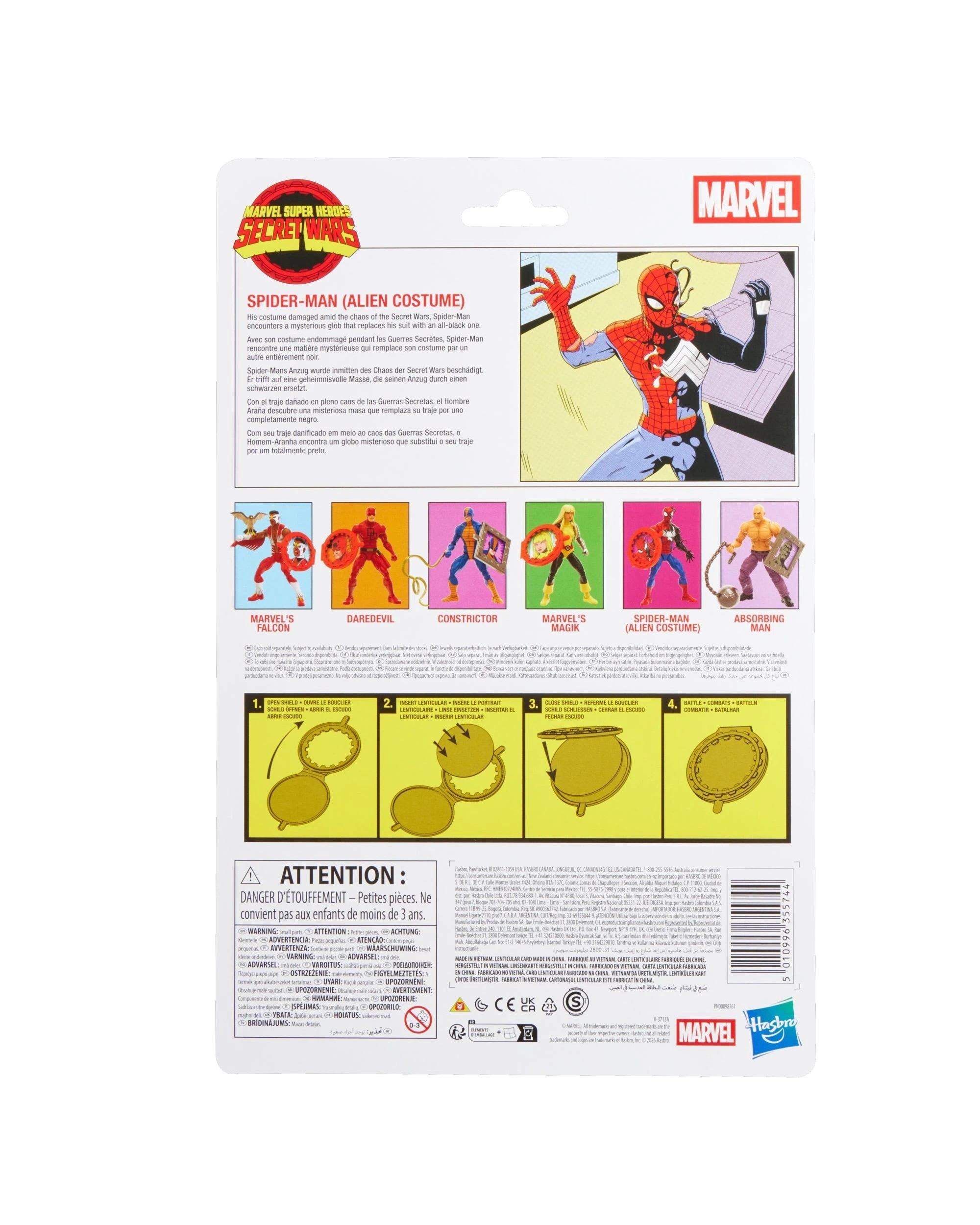 10 Marvel Legends Series: Secret Wars Spider-Man - Alien Costume -  Action Figure, 10 of 10