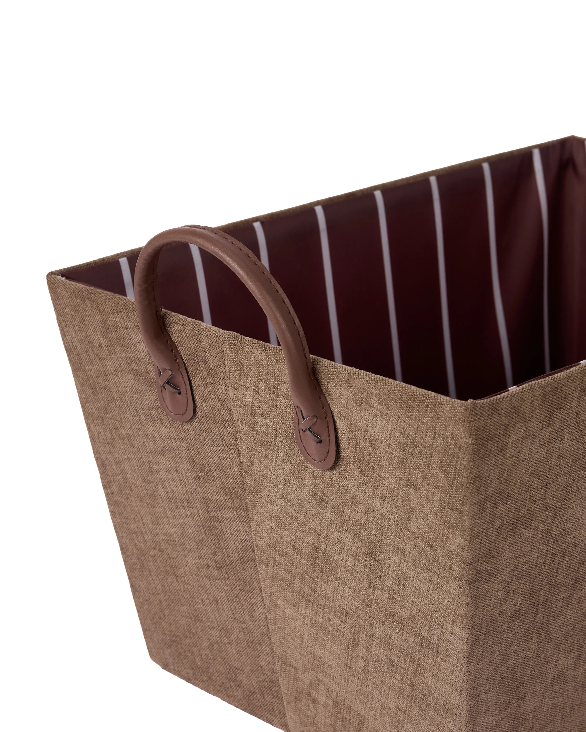 3 Tapered Chenille Basket - Chocolate, 3 of 5
