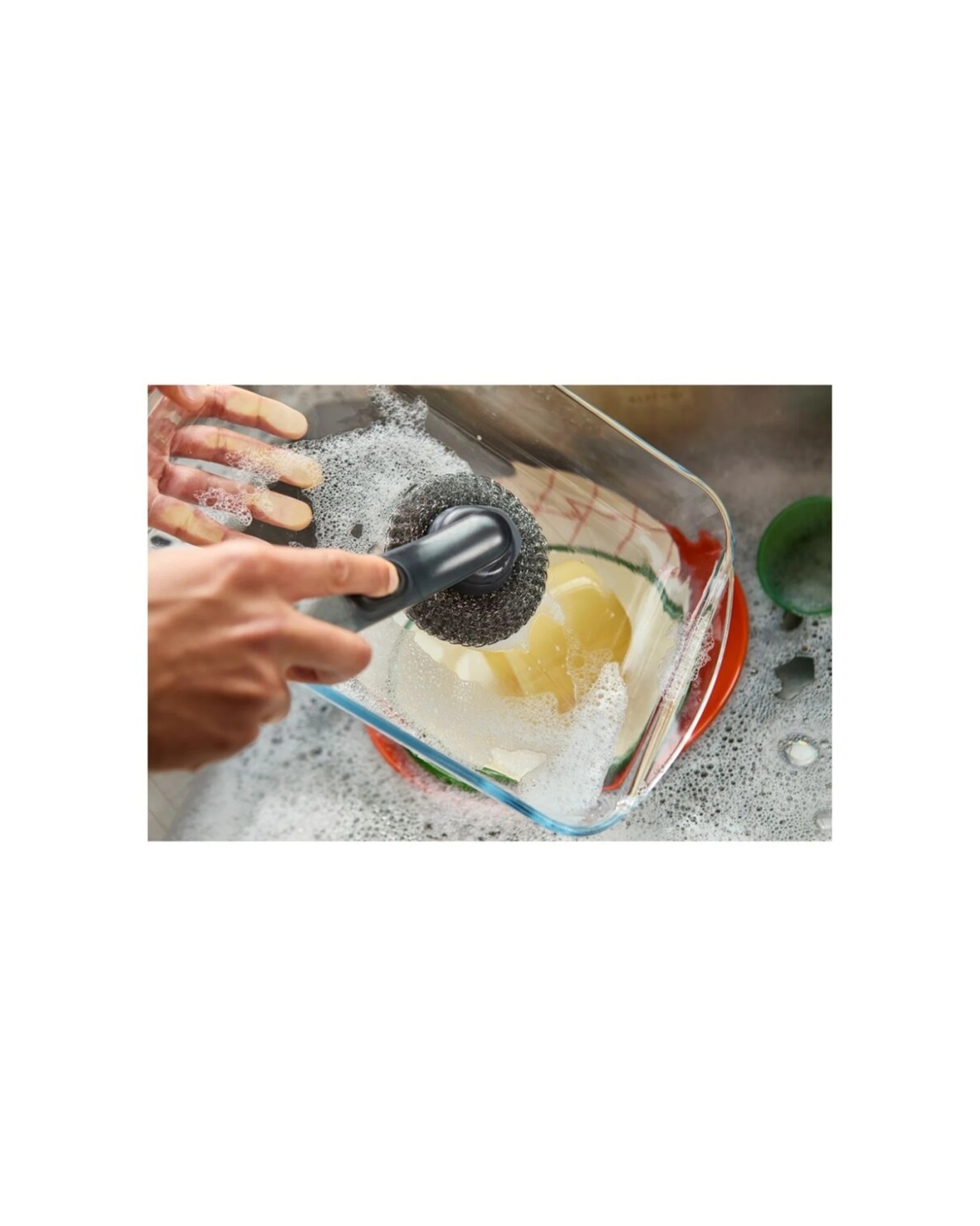 6 Joseph Joseph SinkTech 2pc Steel Kitchen Scourer Replacement Heads Pack Graphite - Grey, 6 of 8
