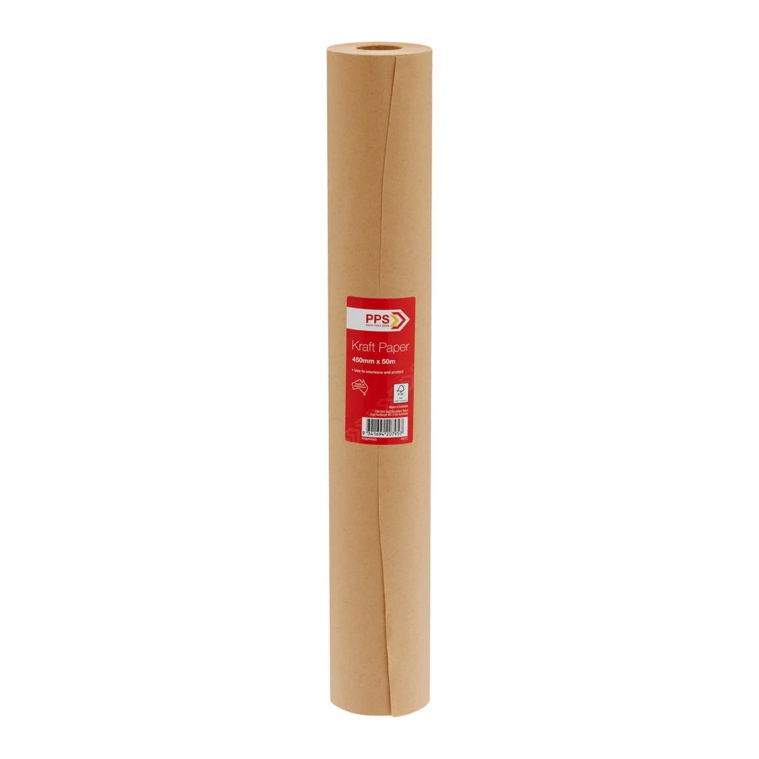 1 PPS Kraft Paper Roll 450mm x 50m, 1 of 2