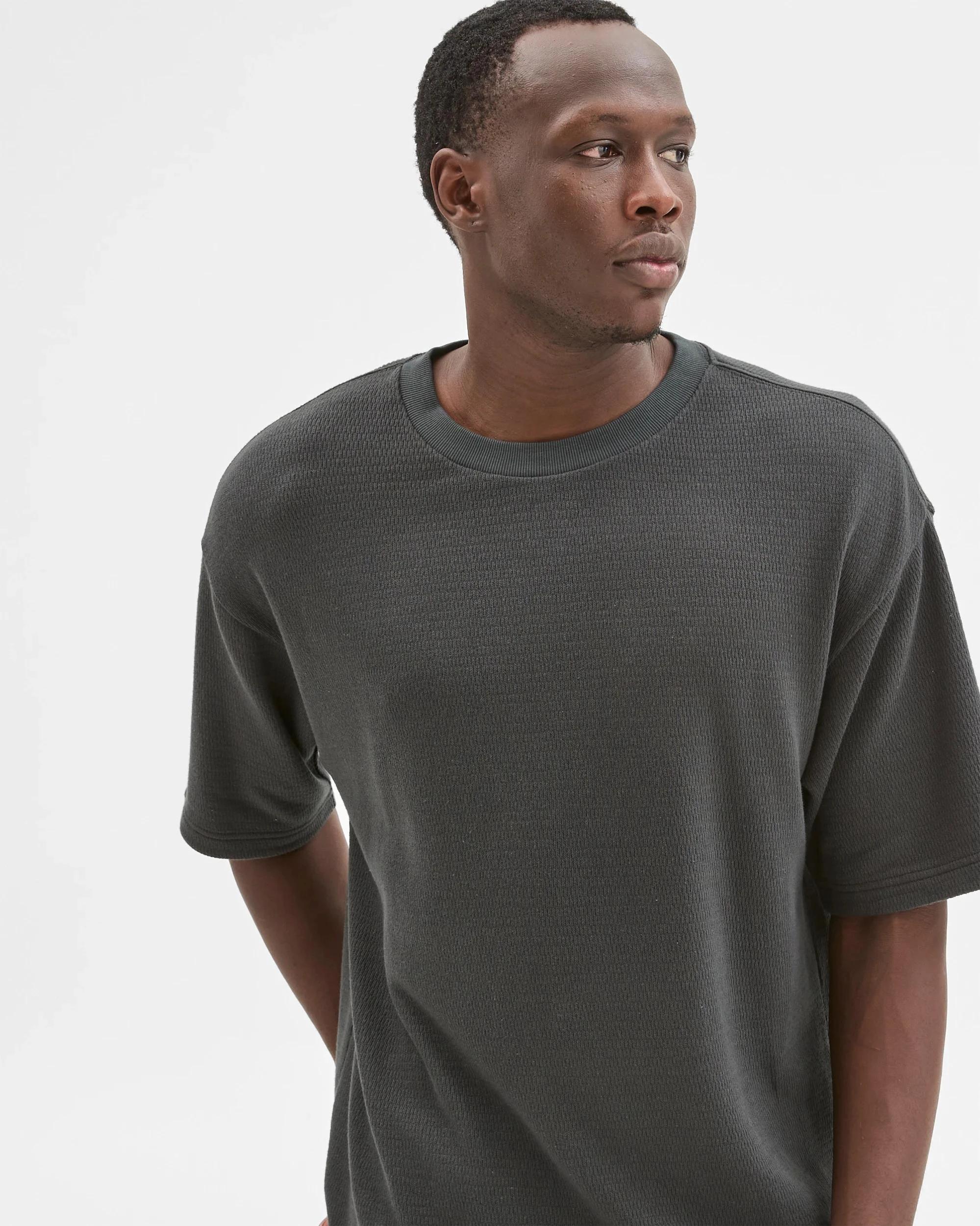 6 Commons Australian Cotton Heavyweight Oversized T-Shirt BLACK, 6 of 6