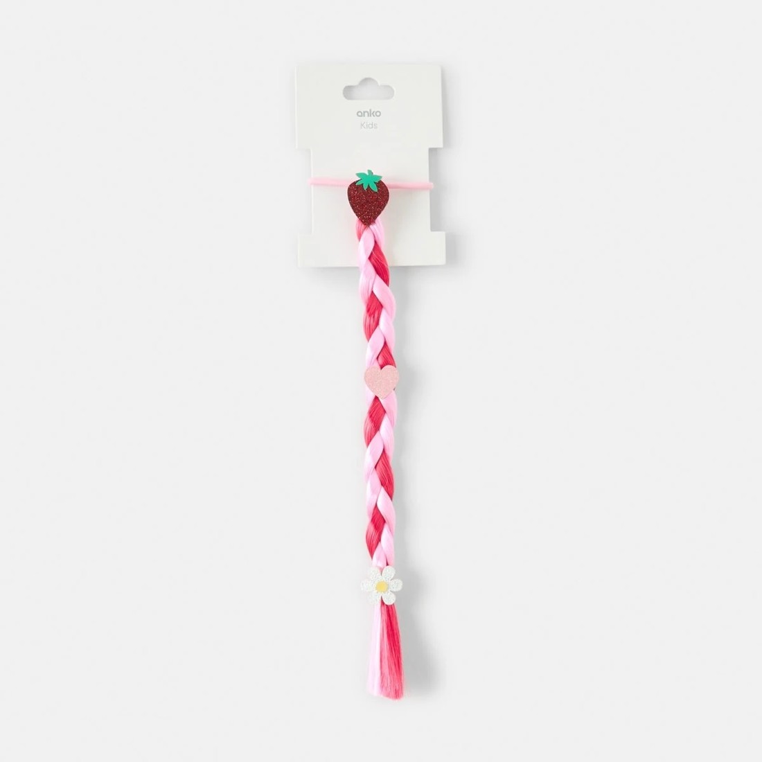 3 Strawberry Hair Extension Hair Tie - Red, 3 of 3