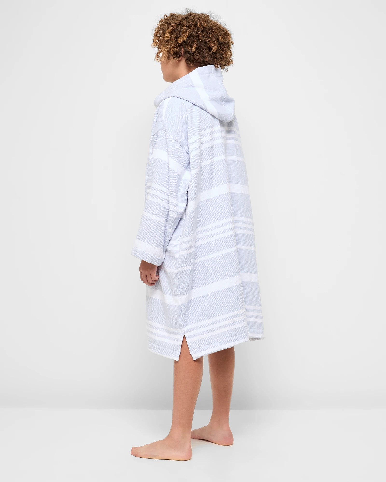 3 Target Henley Kids  Zip Thru Hooded Towel
 - Blue, 3 of 6