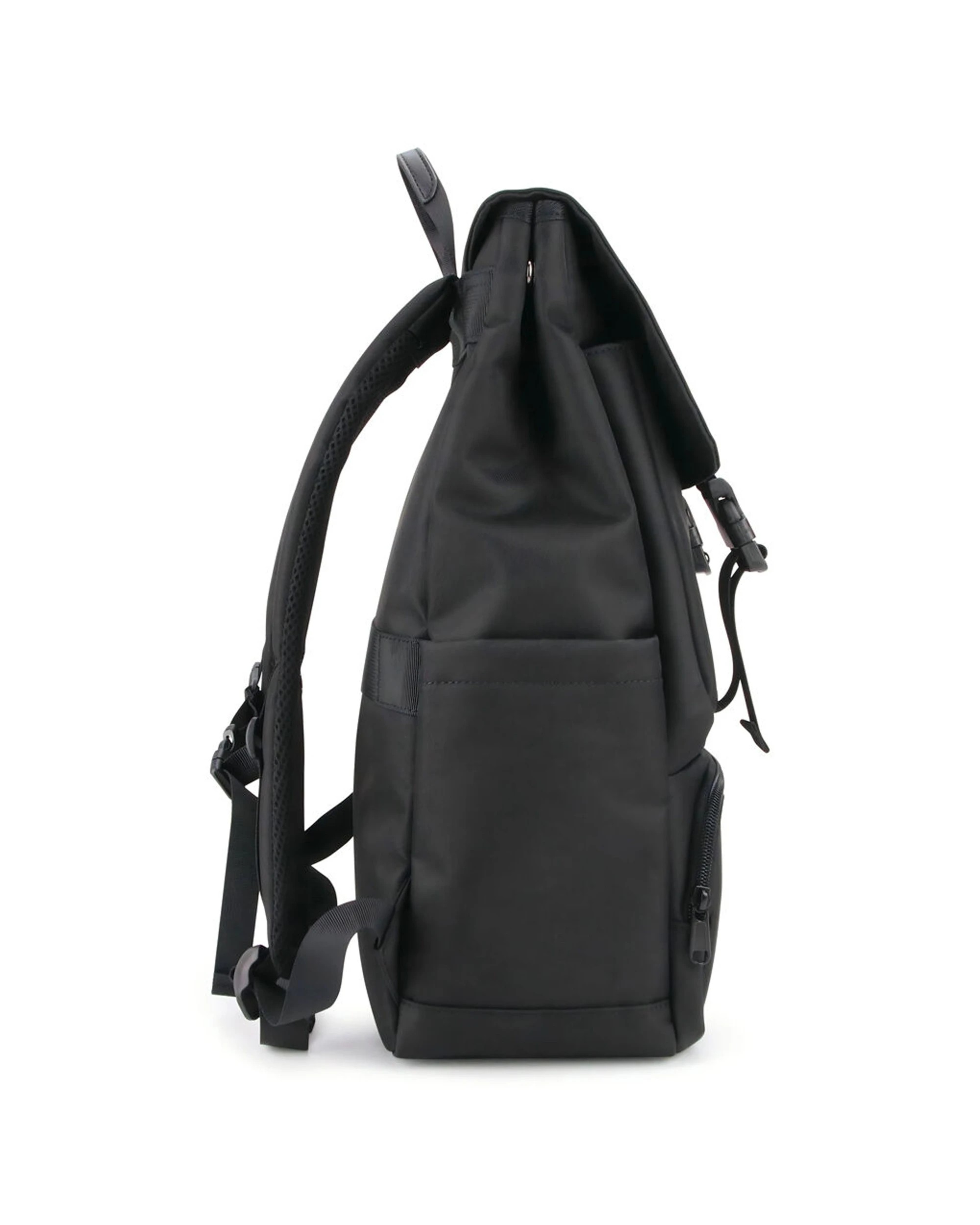 5 Mens Republic Urban Backpack Office Airport Weekend Gift Nylon Bag - Black, 5 of 6