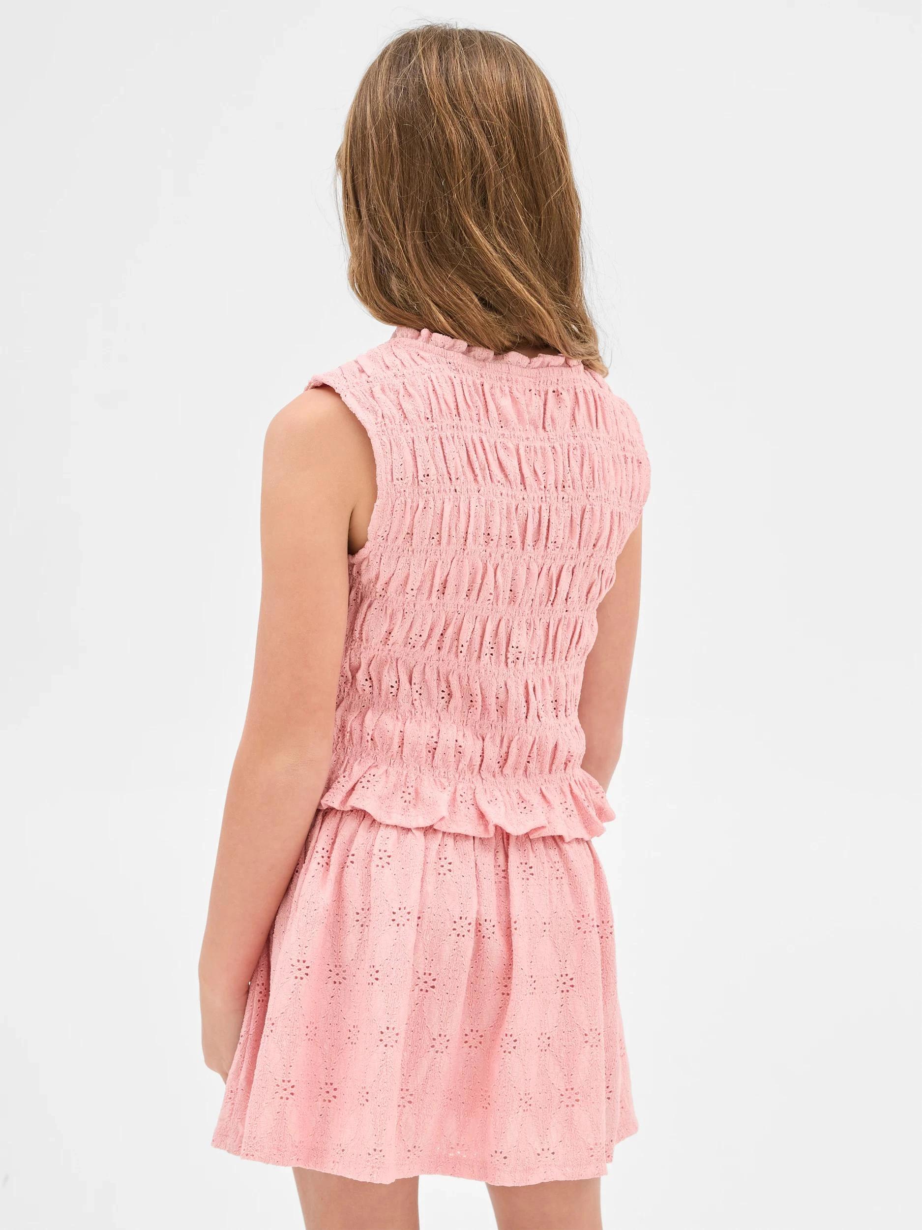 2 Target Textured Knit Shirred Tank Top POWDER PINK, 2 of 6