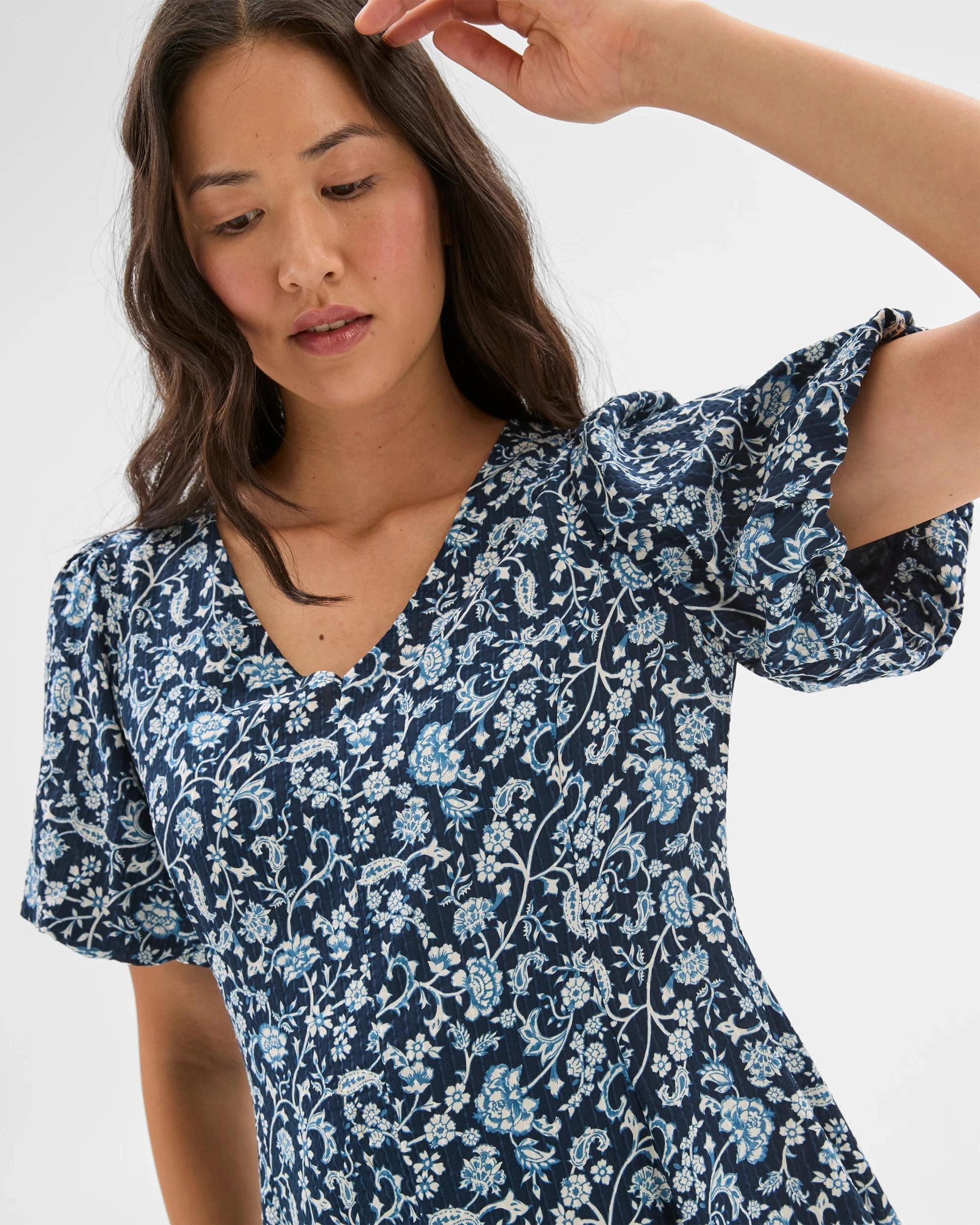 2 Target Godet Mini Dress PAISLEY FLORAL, 2 of 6