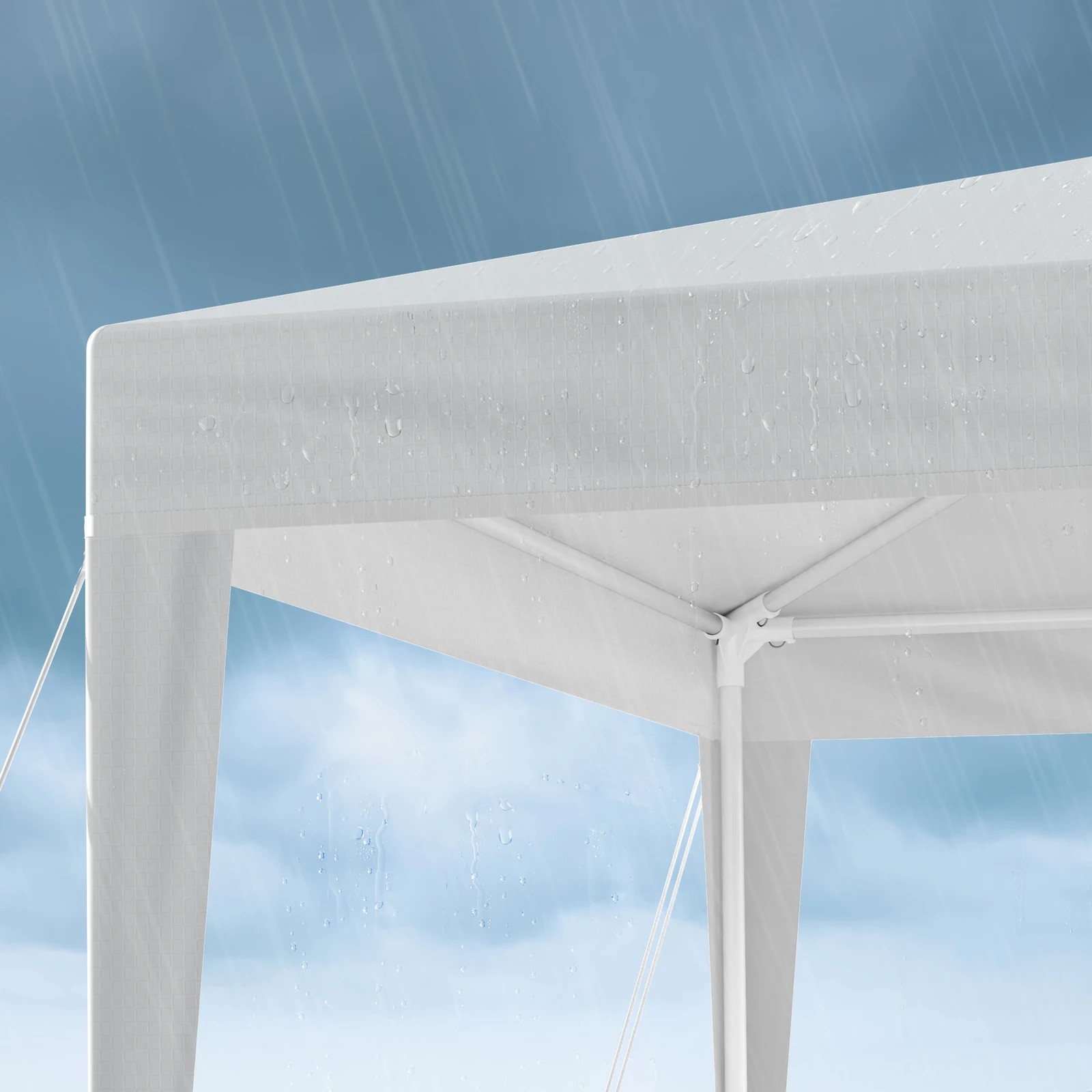 4 Alfordson Gazebo 3x9m Outdoor Wedding Camping Marquee Canopy Portable - White, 4 of 7