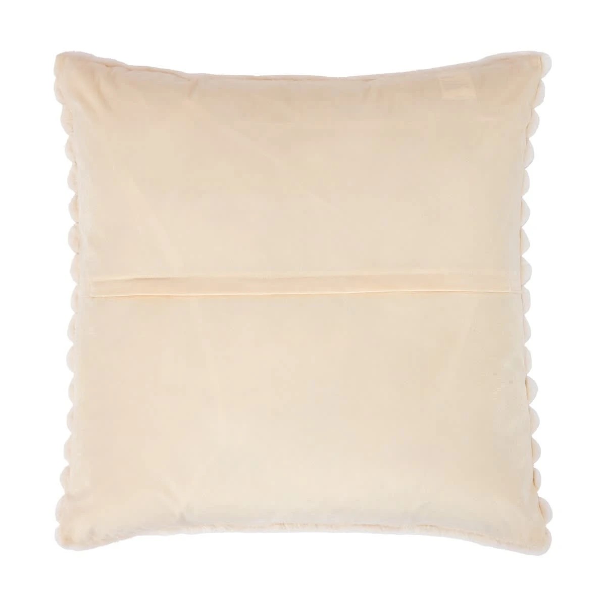 3 60cm Coco Faux Fur Cushion - Ivory, 3 of 4