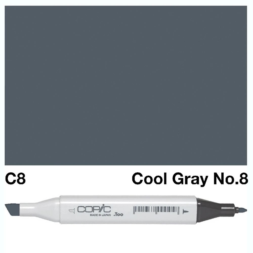 3 Copic Classic Original Dual Nib Marker C8 Cool Grey, 3 of 3