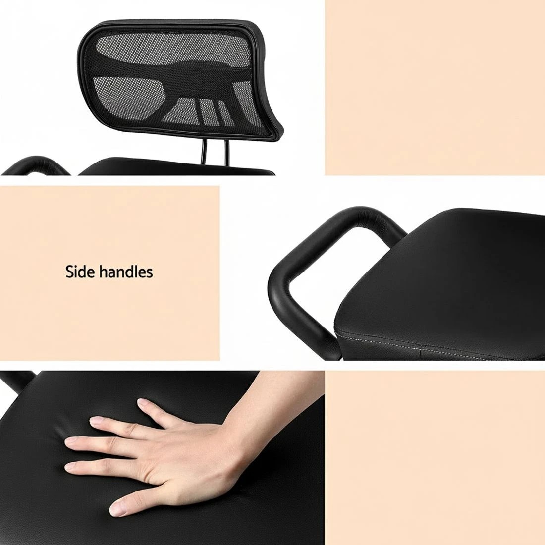 6 Artiss Kneeling Chair Ergonomic Office Home Knee Seat Posture Back Stretch Rest - Black, 6 of 6