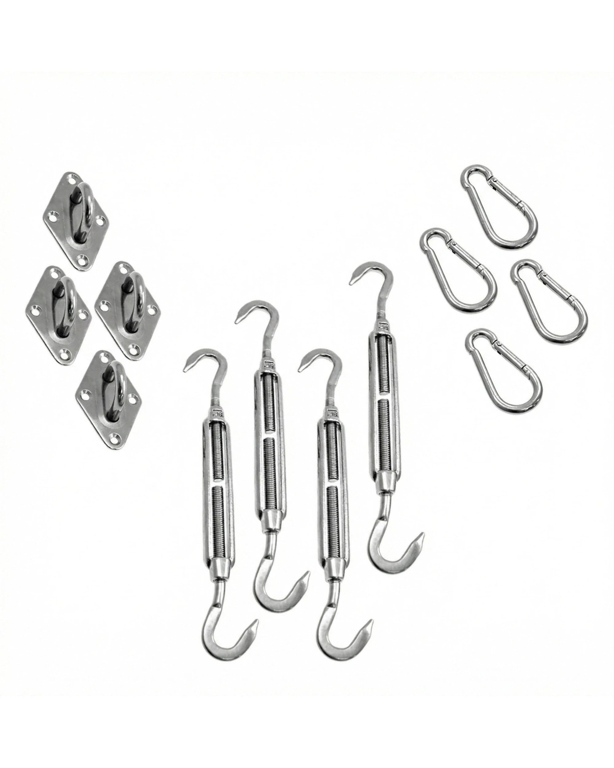 6 Wallaroo 4 x 4M Outdoor Sun Shade Sail Canopy Square - Grey, 6 of 6