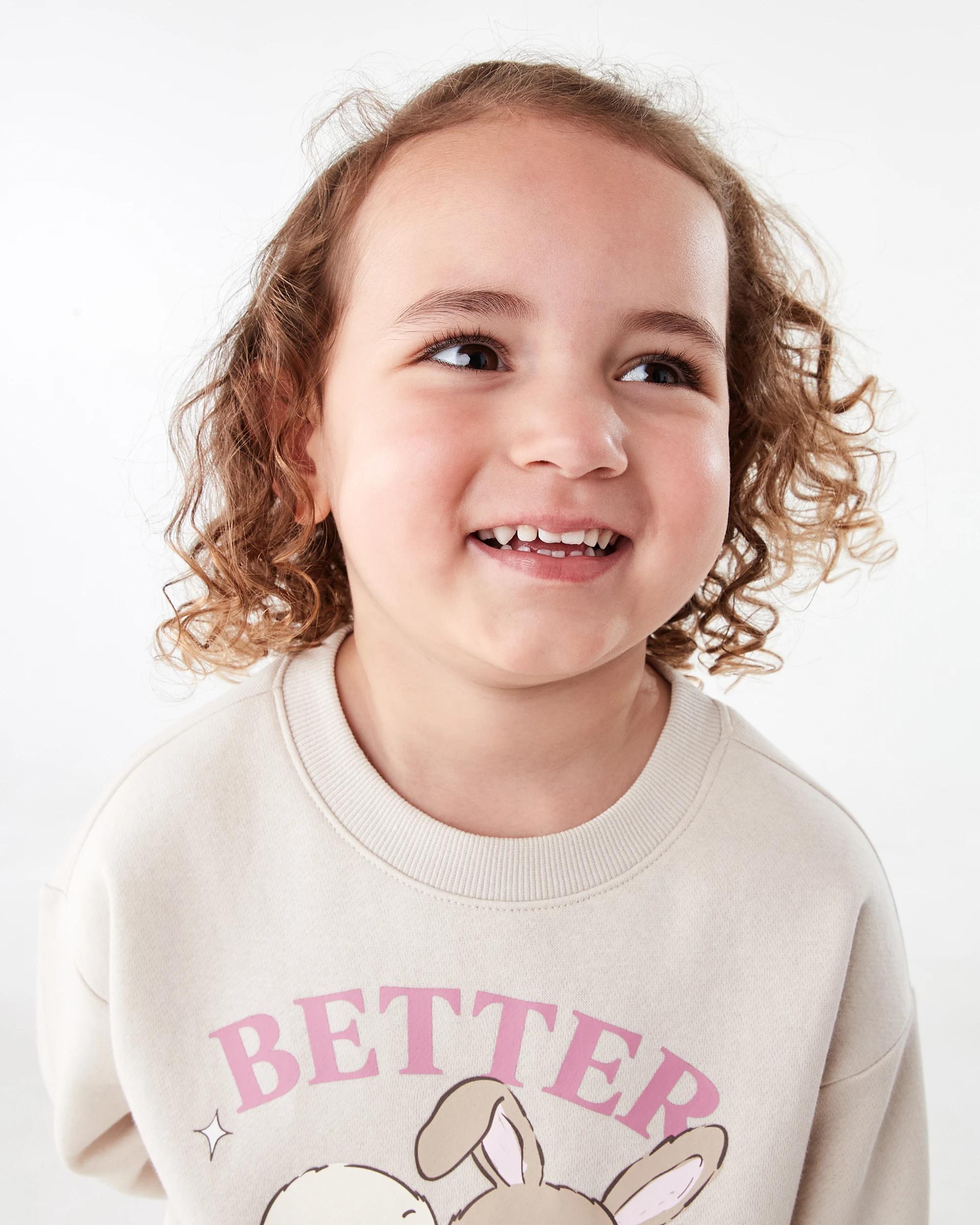 6 Print Crew Sweater Bge Bunny, 6 of 8