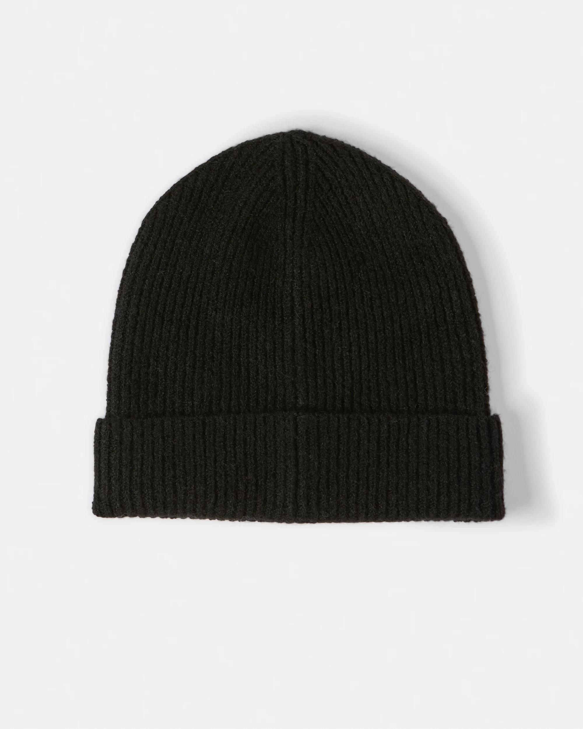 2 Fine Knit Beanie Black, 2 of 3