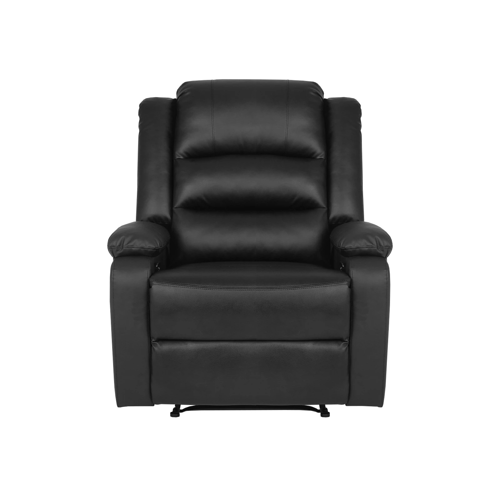 5 Oikiture Recliner Chair With Side Pocket Leather
 - Black, 5 of 7