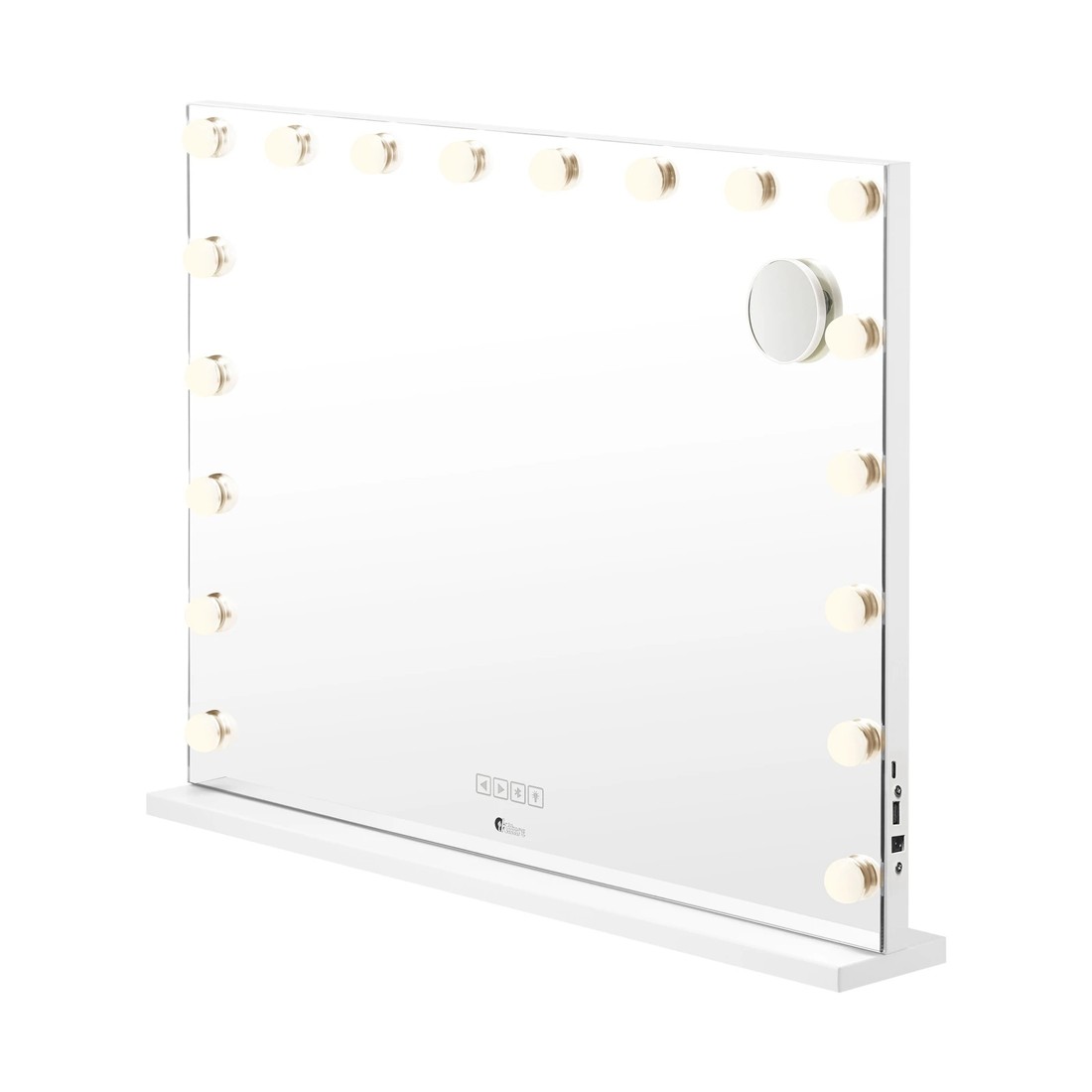 7 Oikiture Bluetooth Hollywood Makeup Mirror 18 Led Light 80x62cm Vanity Mirrors
 - White, 7 of 7