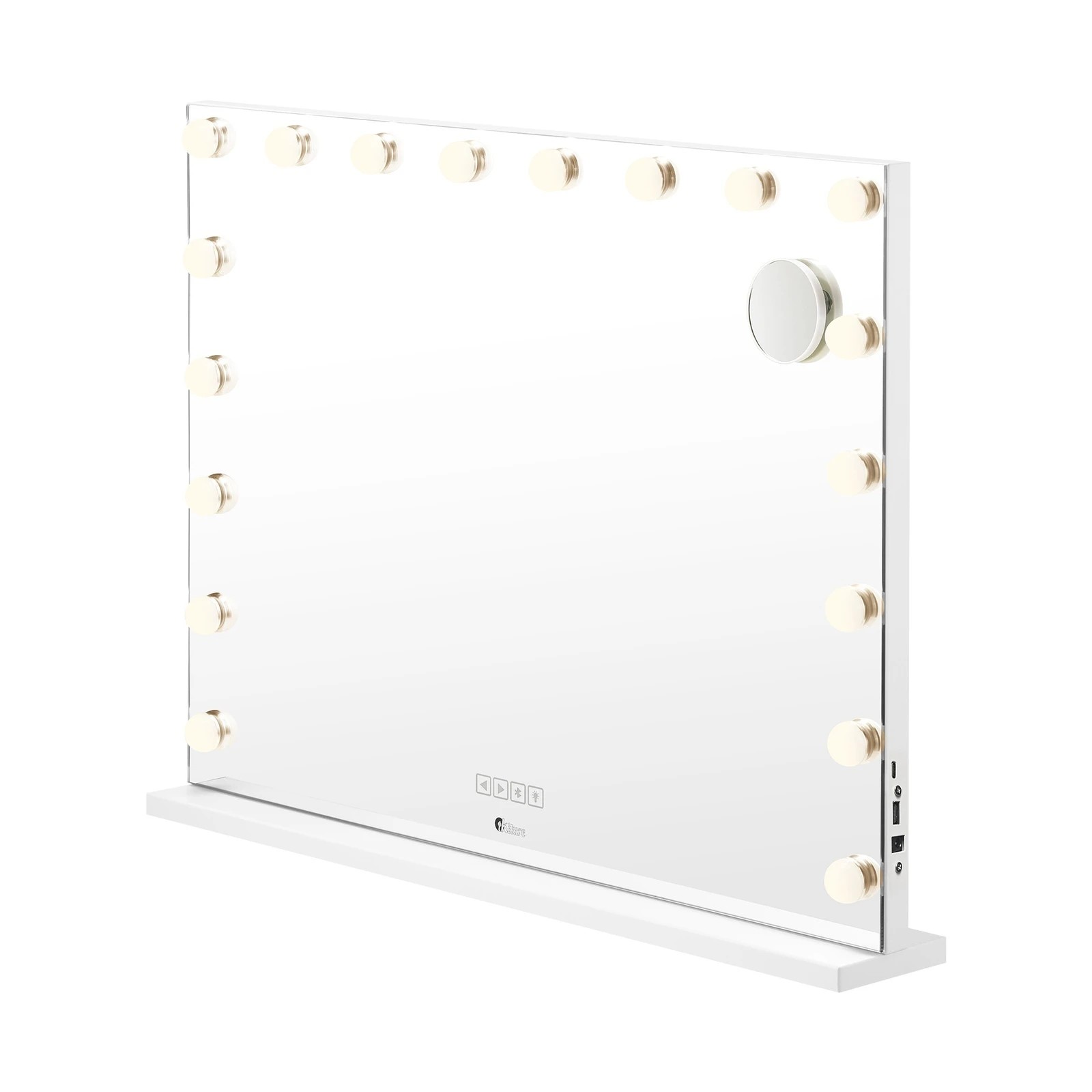 7 Oikiture Bluetooth Hollywood Makeup Mirror 18 Led Light 80x62cm Vanity Mirrors
 - White, 7 of 7