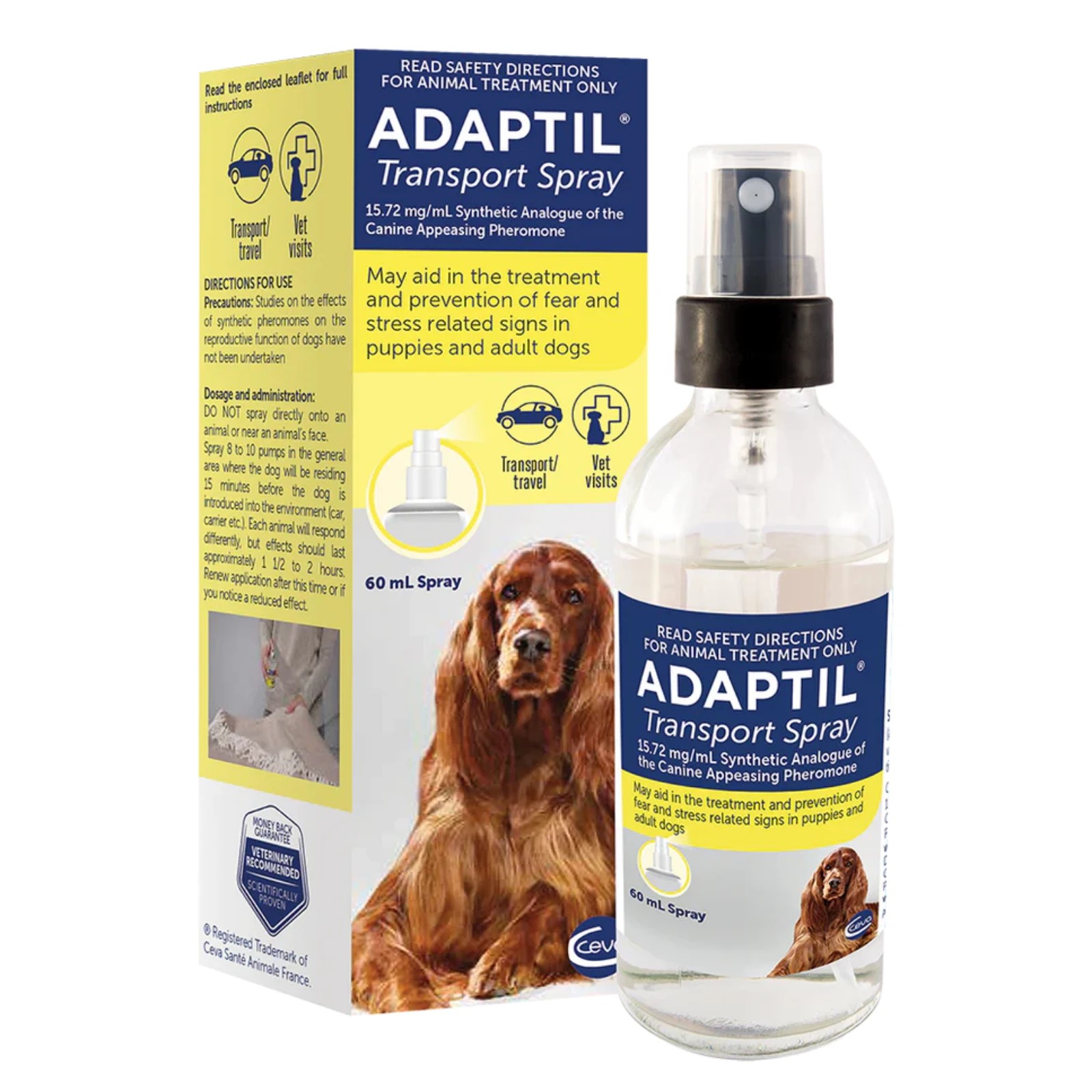 Adaptil Transport Spray 60ml For Dogs - Kmart