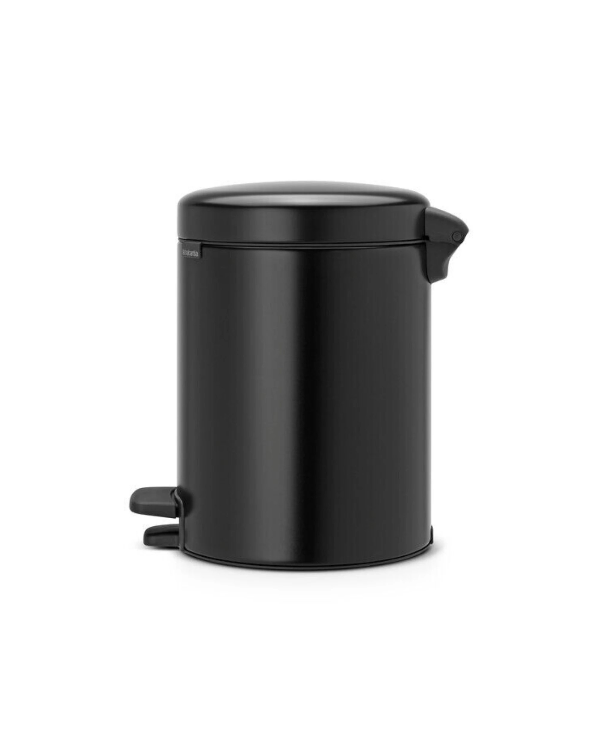 1 Brabantia New ICON 5 Litre Pedal Bin - Black, 1 of 1