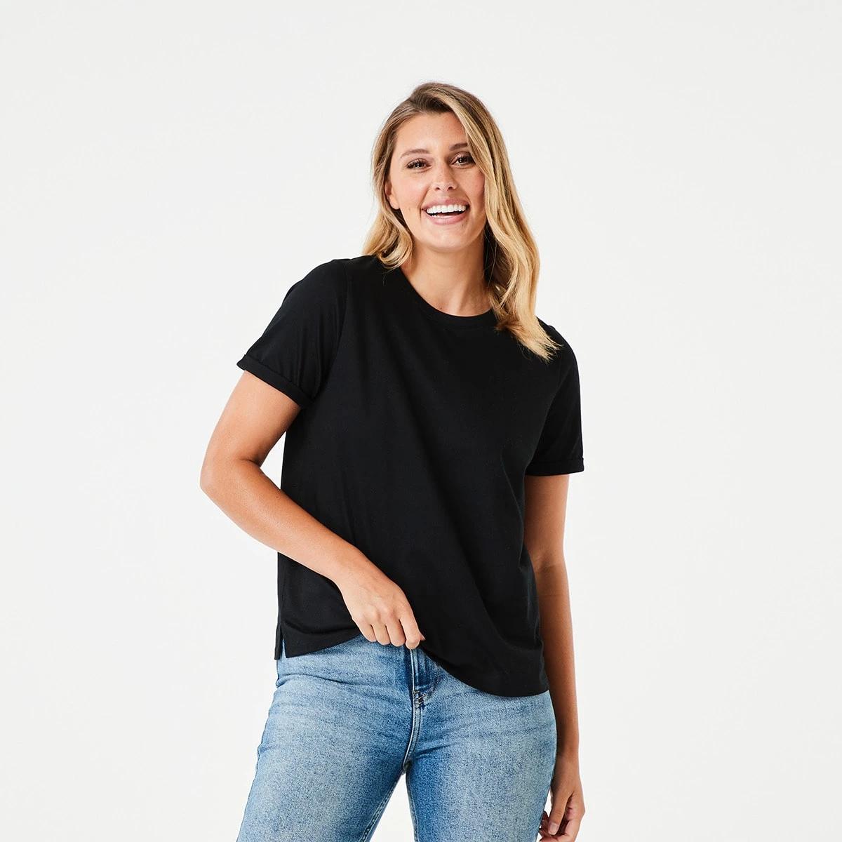 1 Short Sleeve Australian Cotton T-shirt Black, 1 of 5