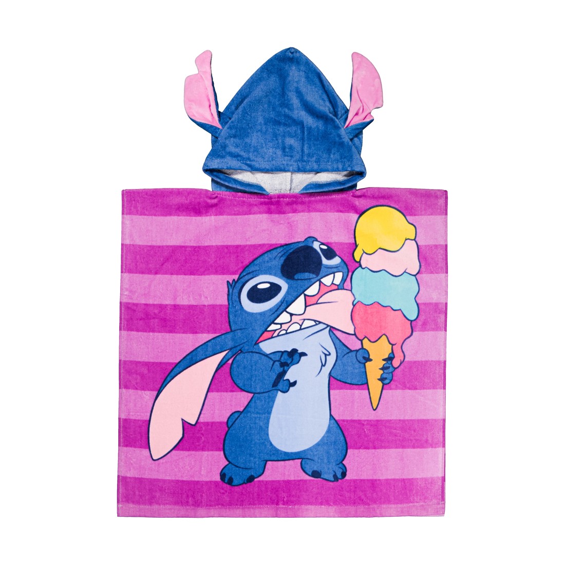 1 Disney Lilo & Stitch Cotton Hooded Towel, 1 of 4