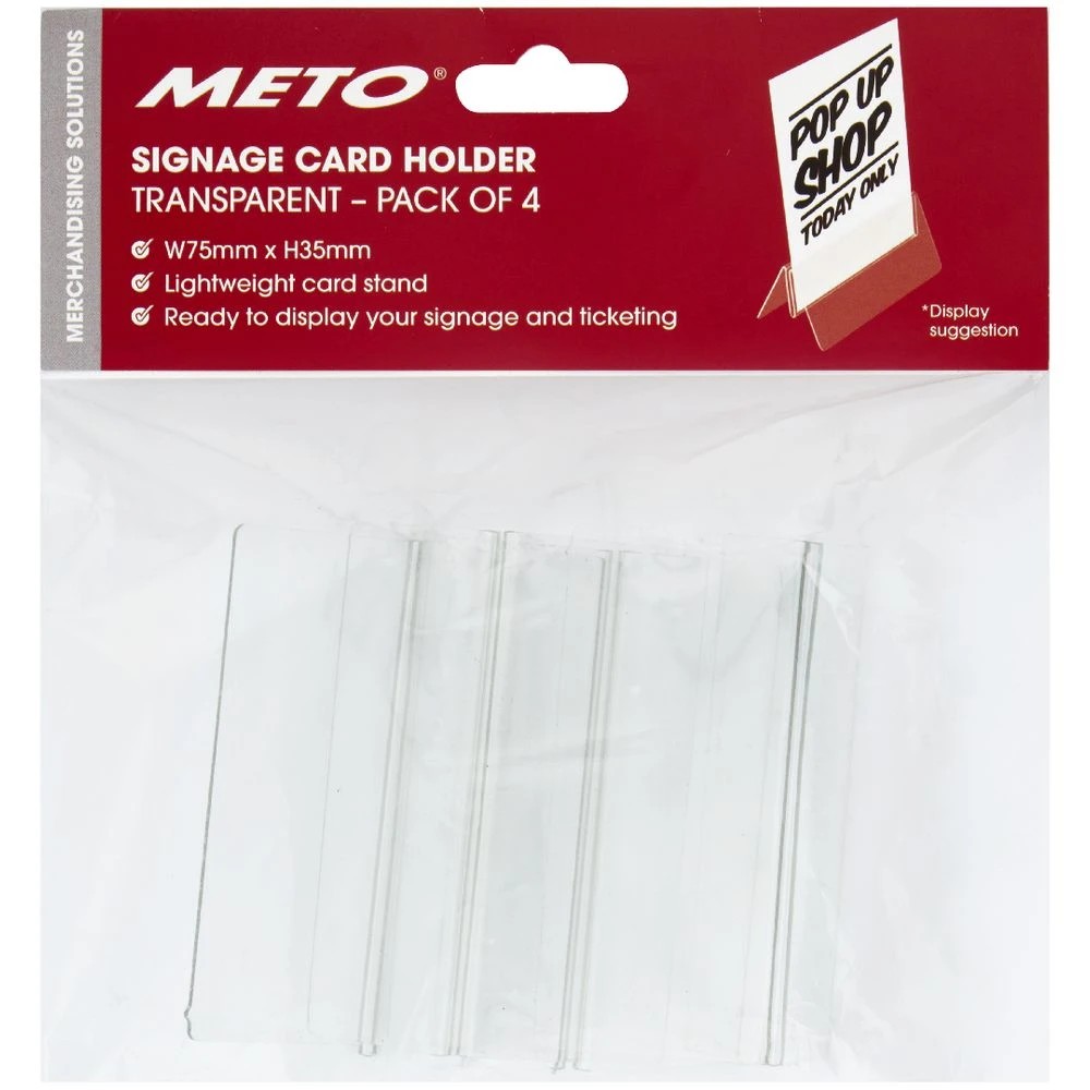 2 Meto Card Stand 4 Pack, 2 of 2