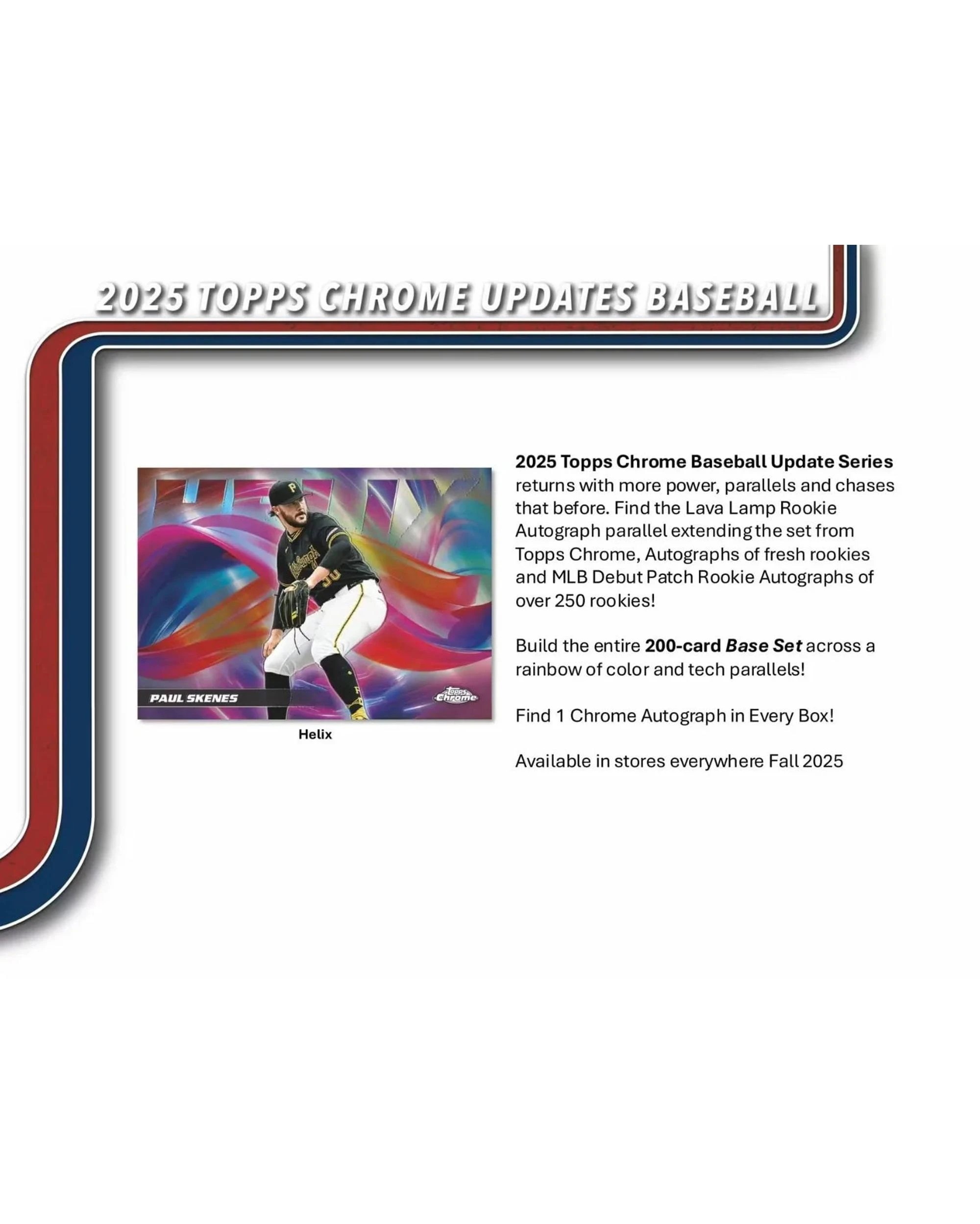 2 Topps Chrome MLB 2025 Update Series Baseball Hobby Pack, 2 of 9