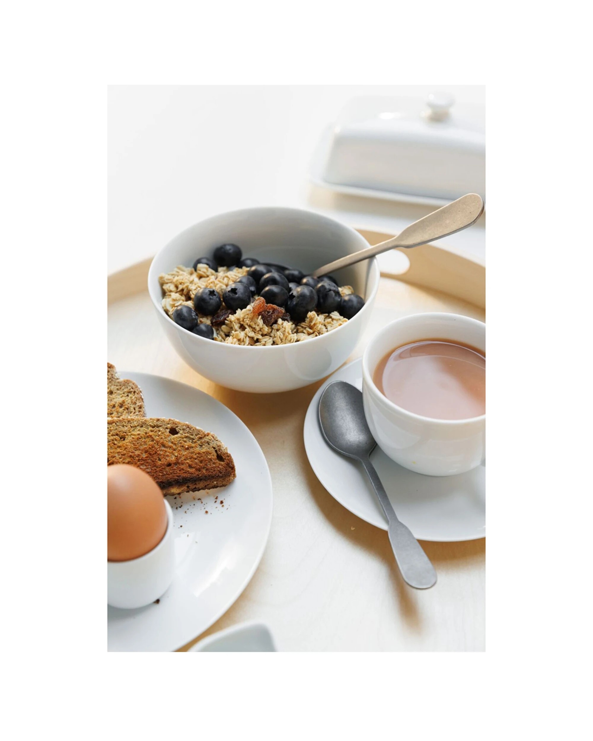 2 Mikasa 4pc Chalk Kitchen Porcelain Cereal Bowl Set 14cm - White, 2 of 8