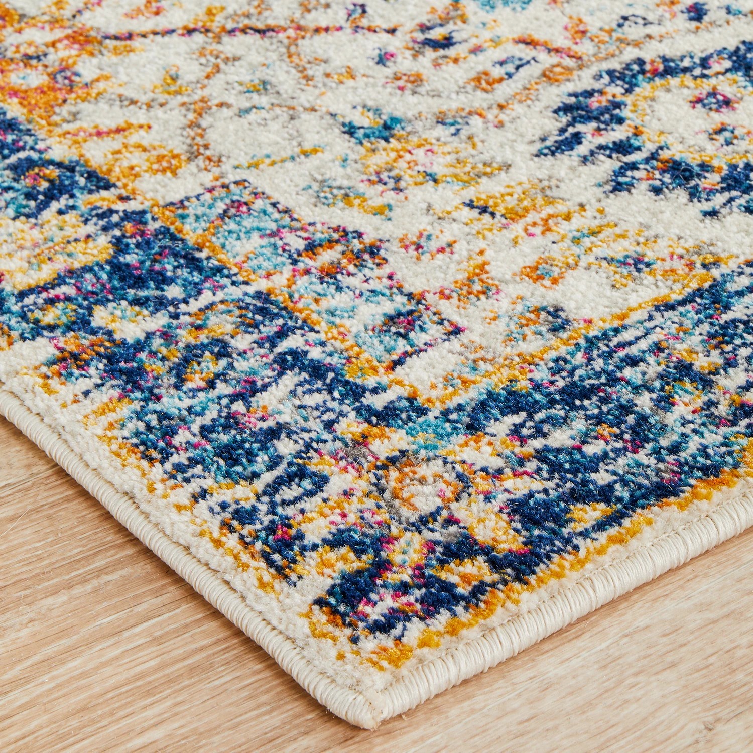 5 Common Ground Rugs Encore 255 500x80cm Runner - Extra Large Pet Friendly Rug - White, 5 of 8