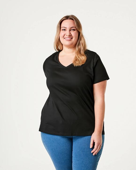 Curve Short Sleeve V-Neck T-shirt