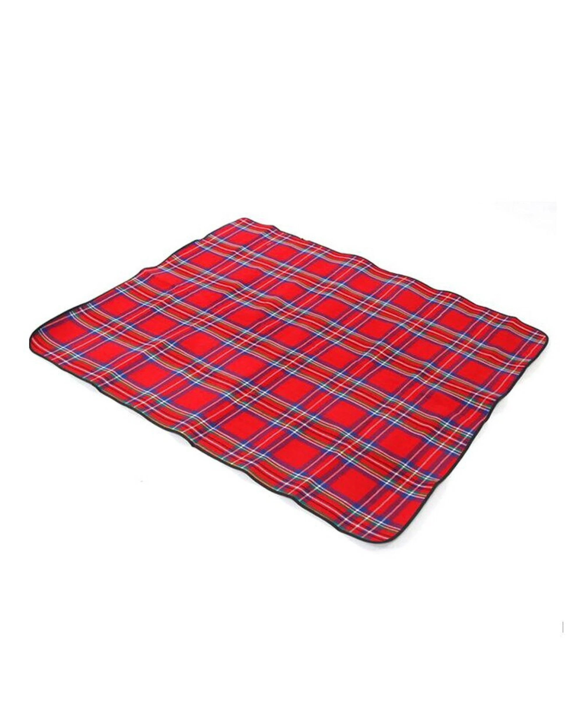 2 BR Outdoor Outdoor Picnic Blanket with Waterproof Fleece Plaid, 2 of 8