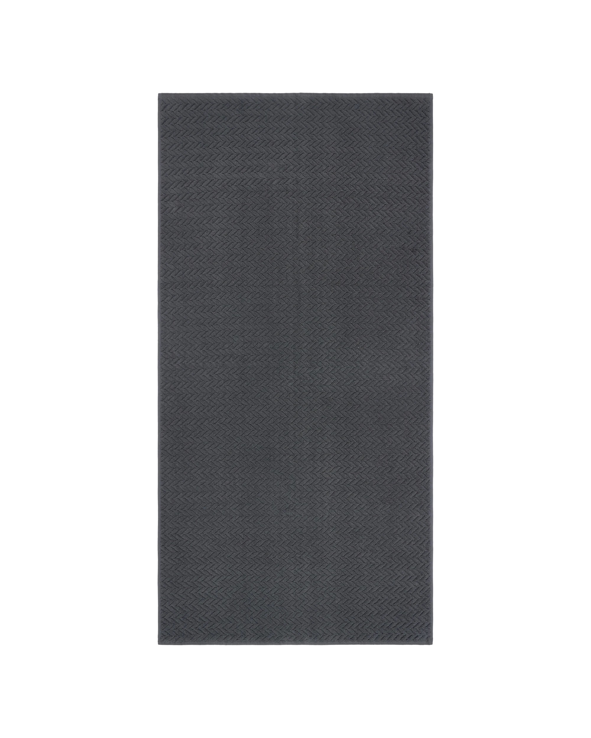3 Chevron Cotton Bath Sheet - Grey, 3 of 6