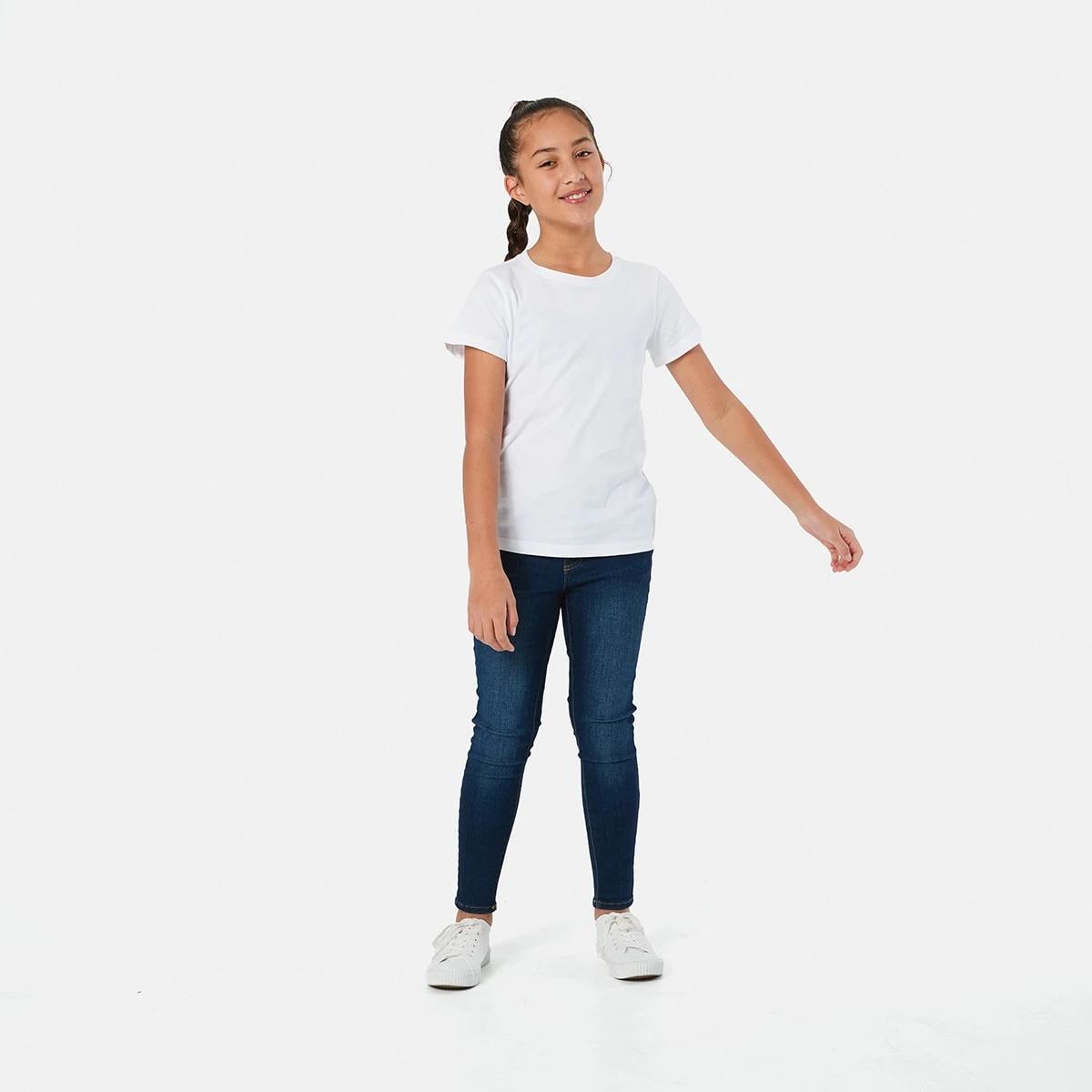 4 Short Sleeve Plain T-shirt White, 4 of 7