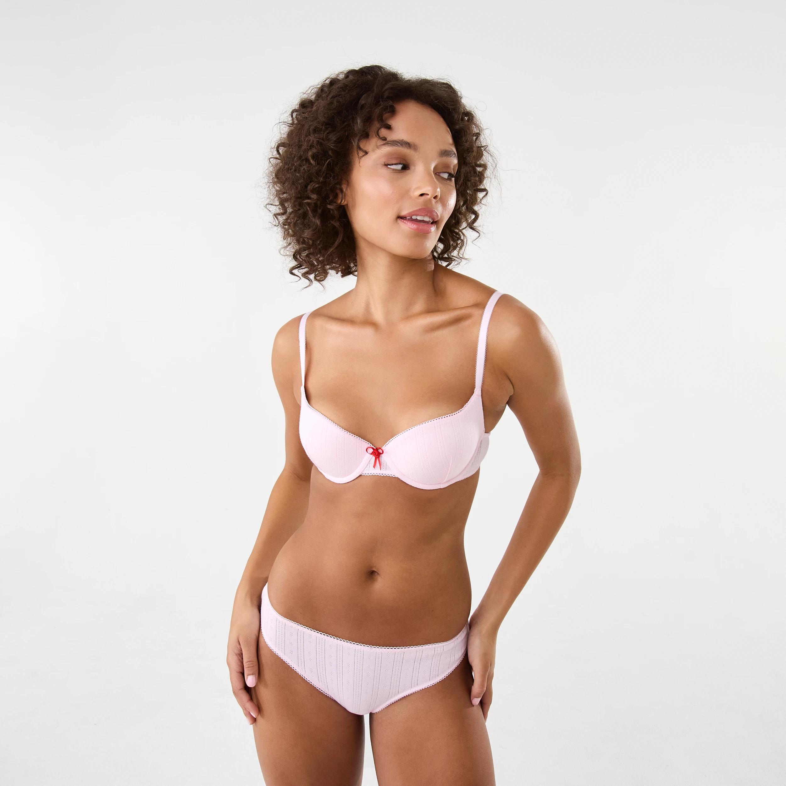 9 3 Pack Pointelle Cheeky Bikini Briefs Heart Lock, 9 of 10