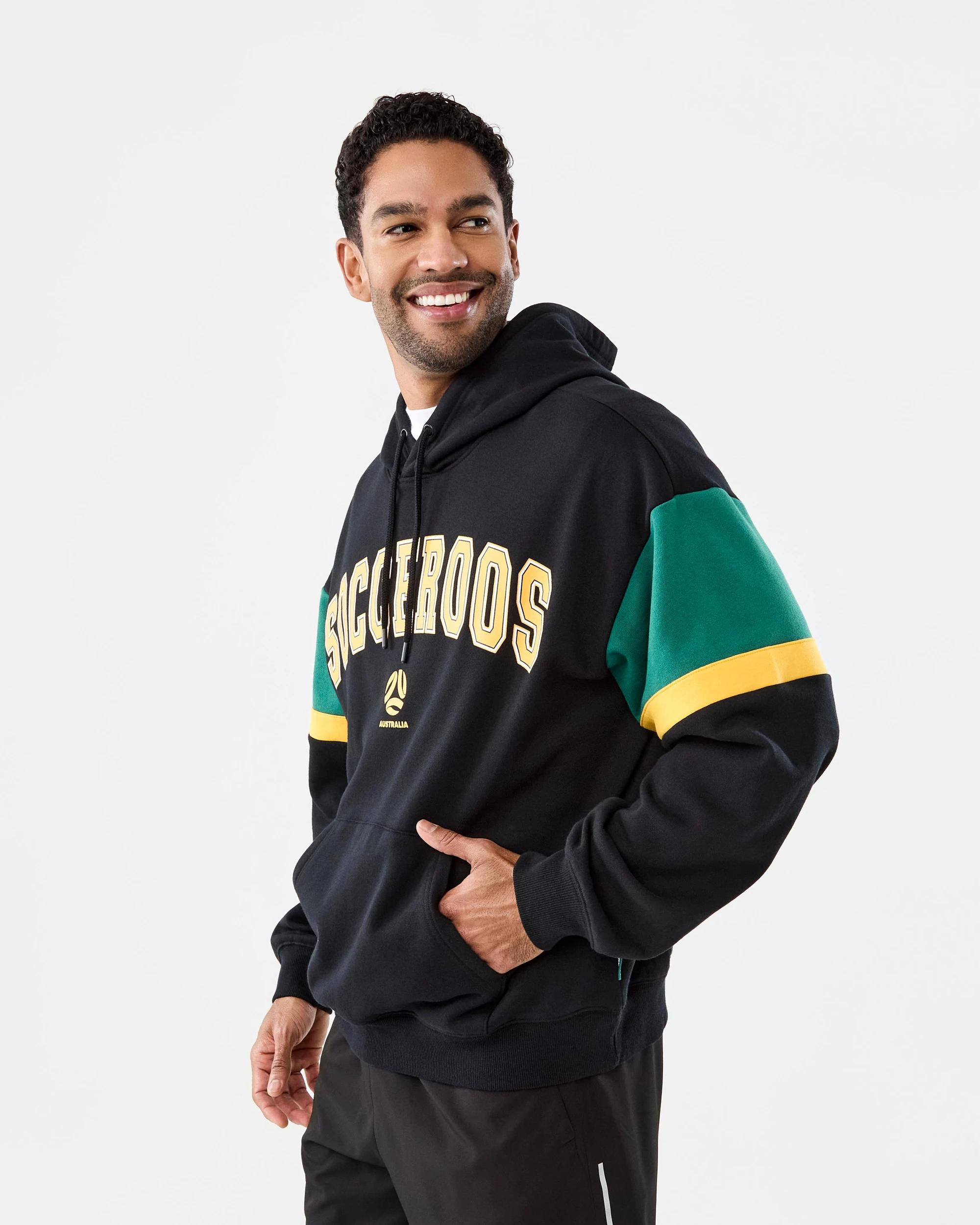 2 Socceroos Adult Hoodie Black, 2 of 9