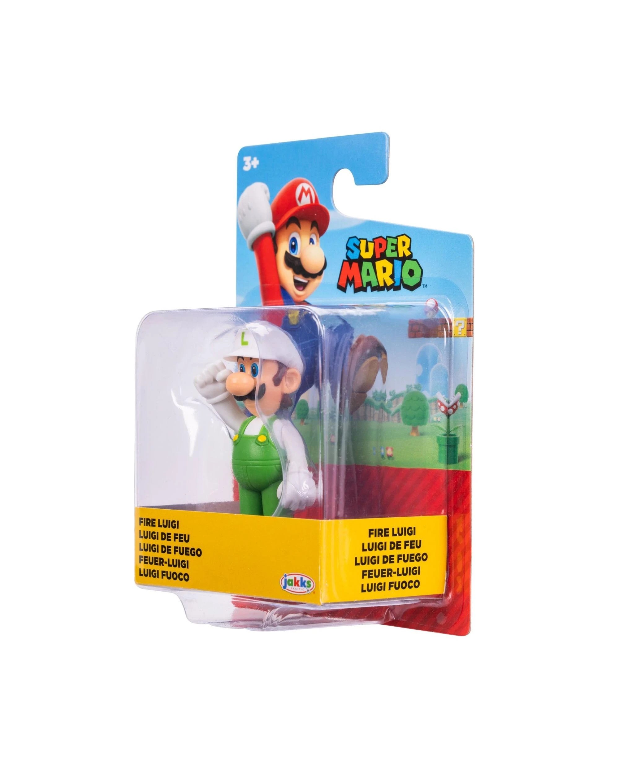 2 Super Mario 2.5 inch Fire Luigi Figure, 2 of 8