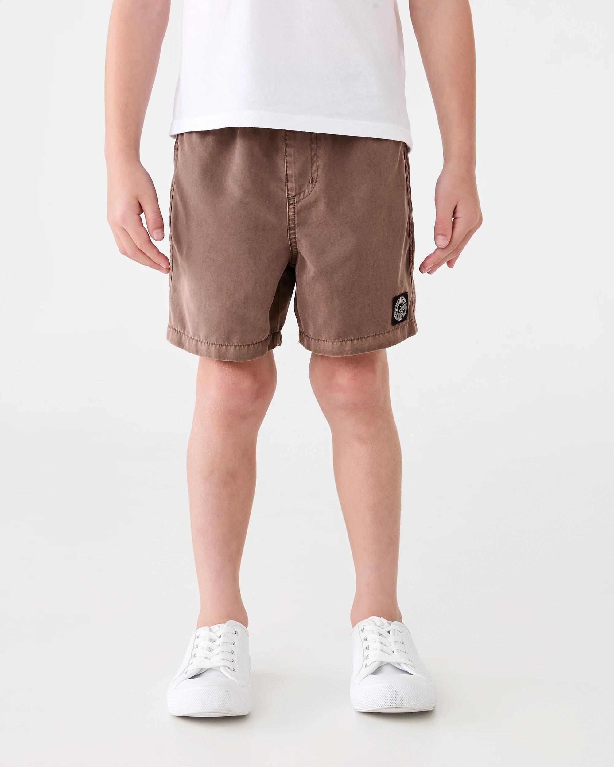 1 Washed Shorts Mlky Brwn, 1 of 6