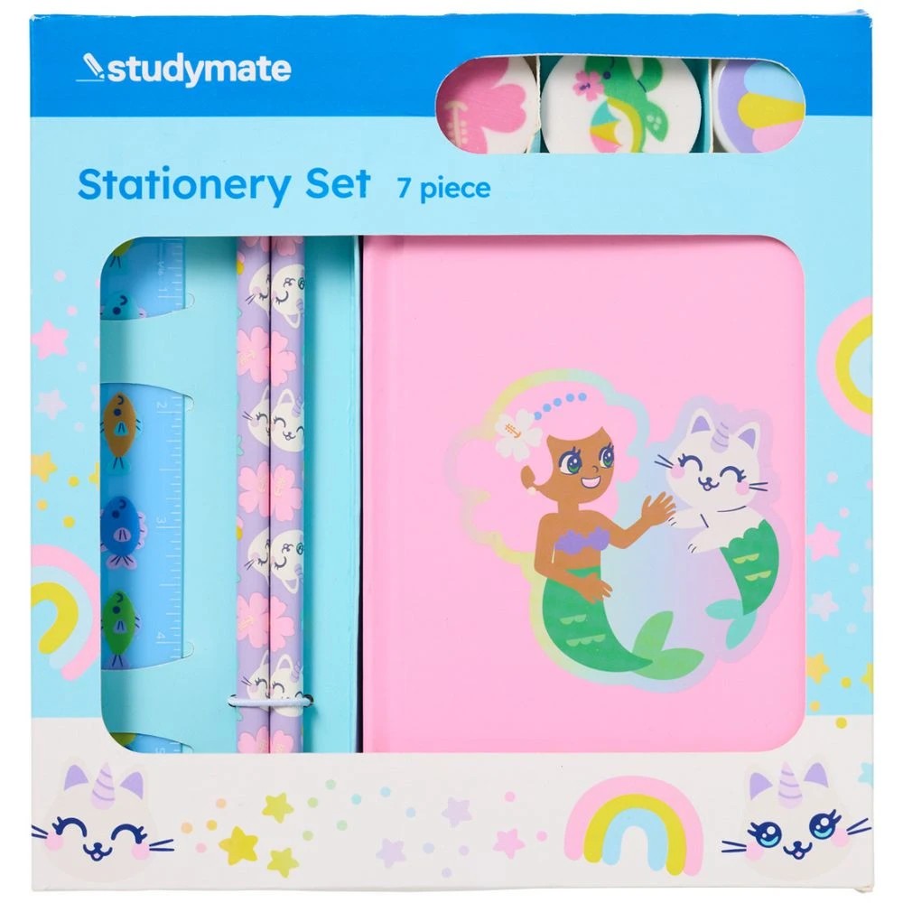 Studymate Purrmaid Stationery Set - Kmart