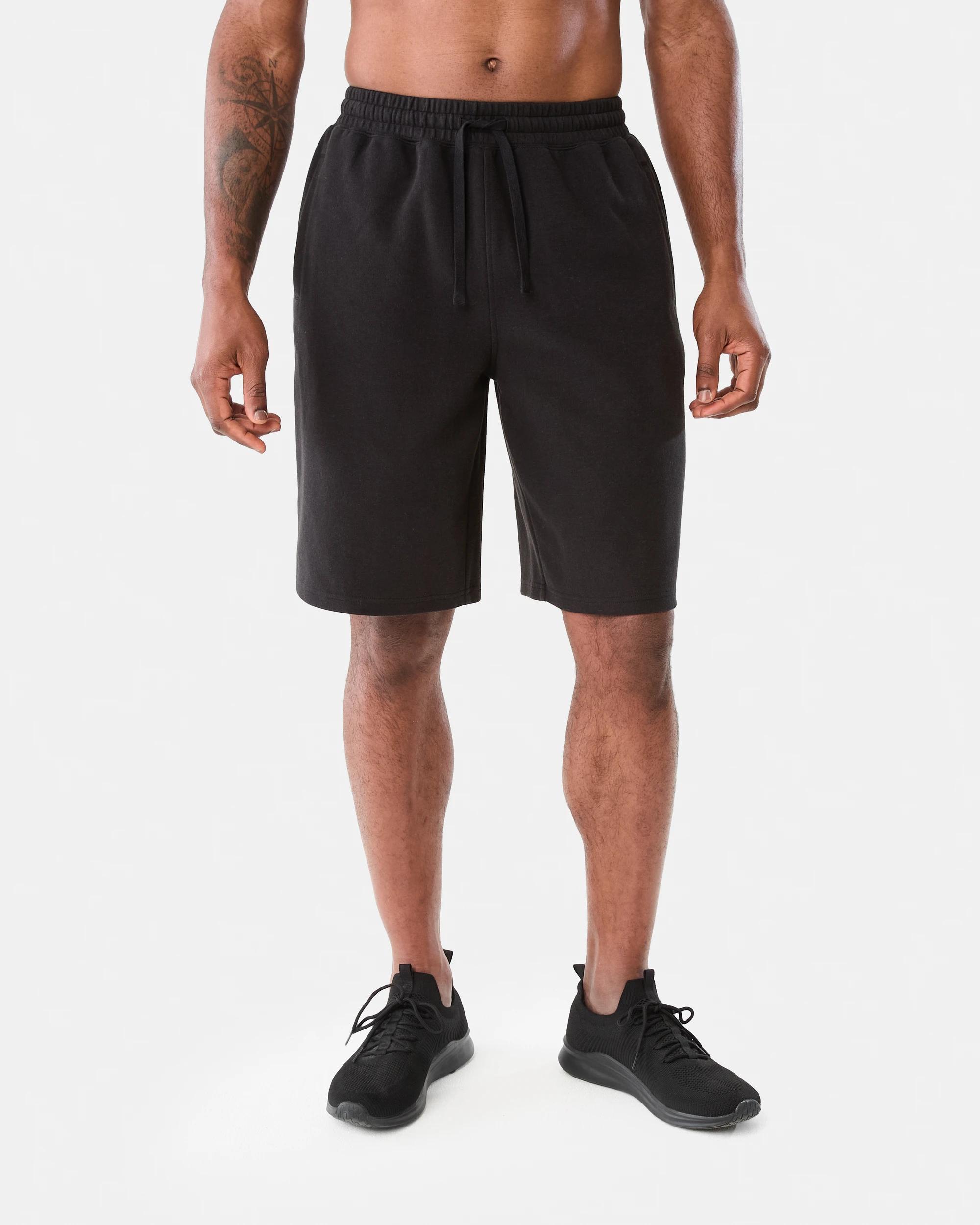 7 Elastic Waist Interlock Knit Shorts Black, 7 of 7