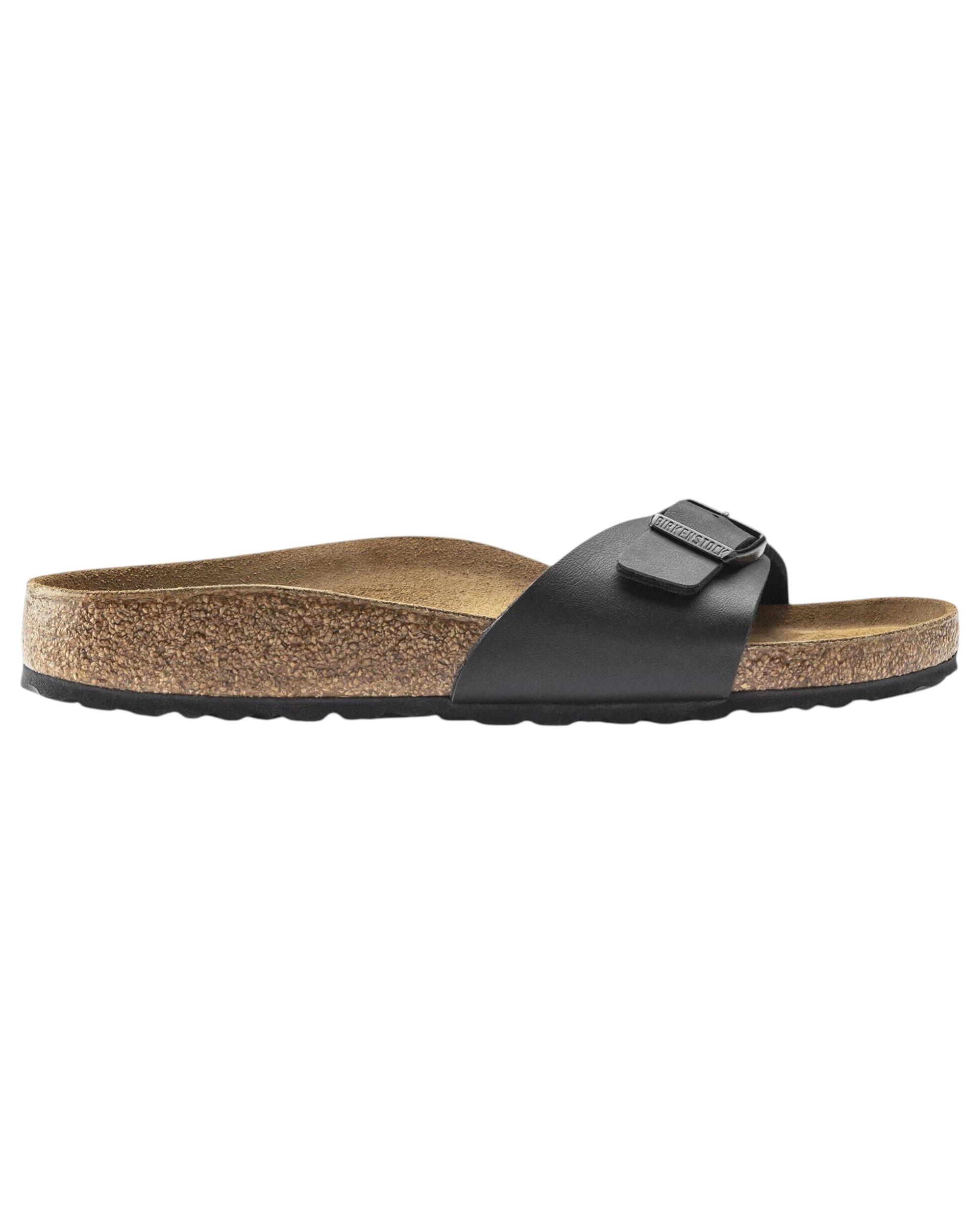 7 Birkenstock Unisex Madrid Birko Flor Regular Slip On Sandals Black, 7 of 8