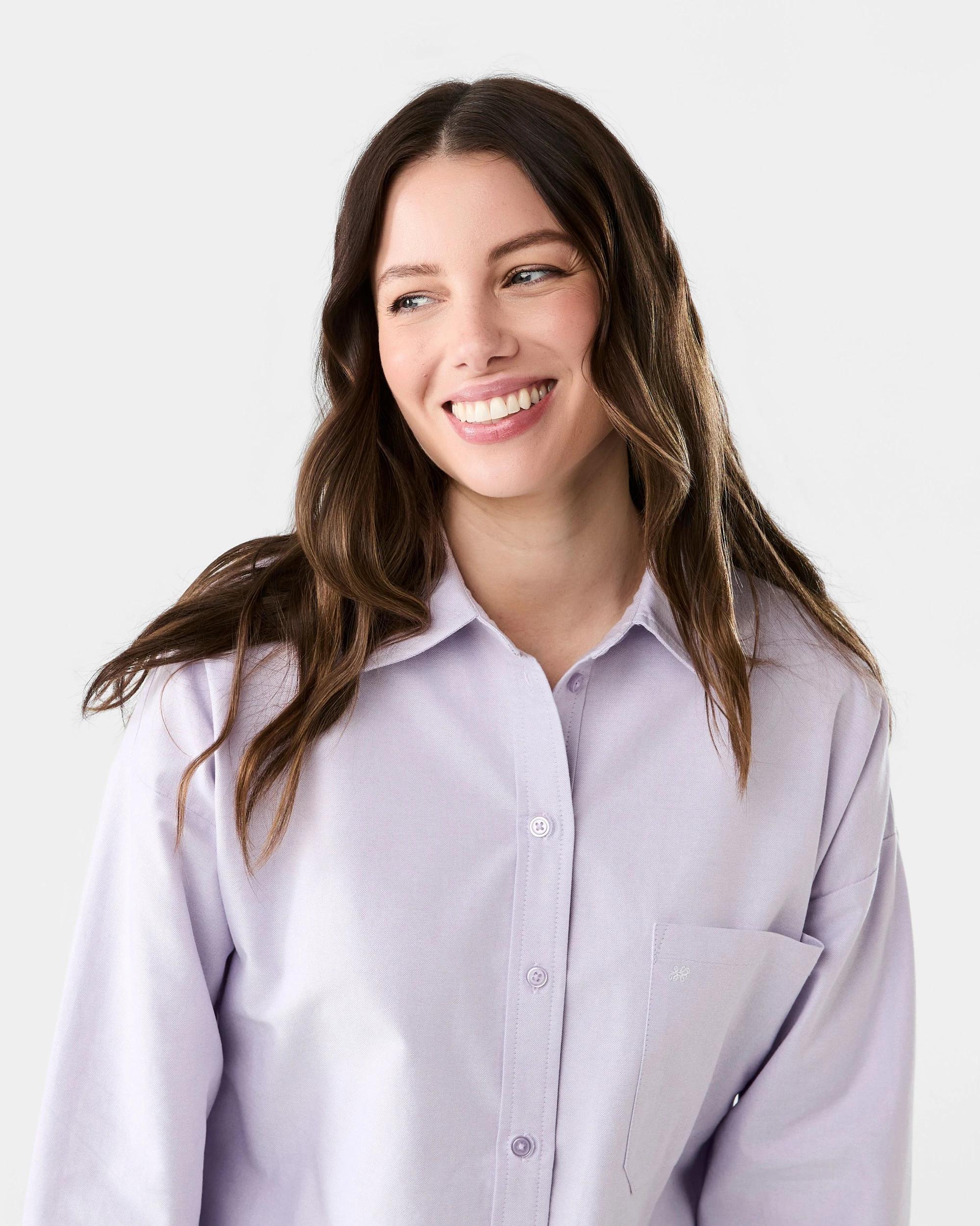 4 Long Sleeve Oxford Shirt Lil Purple, 4 of 5