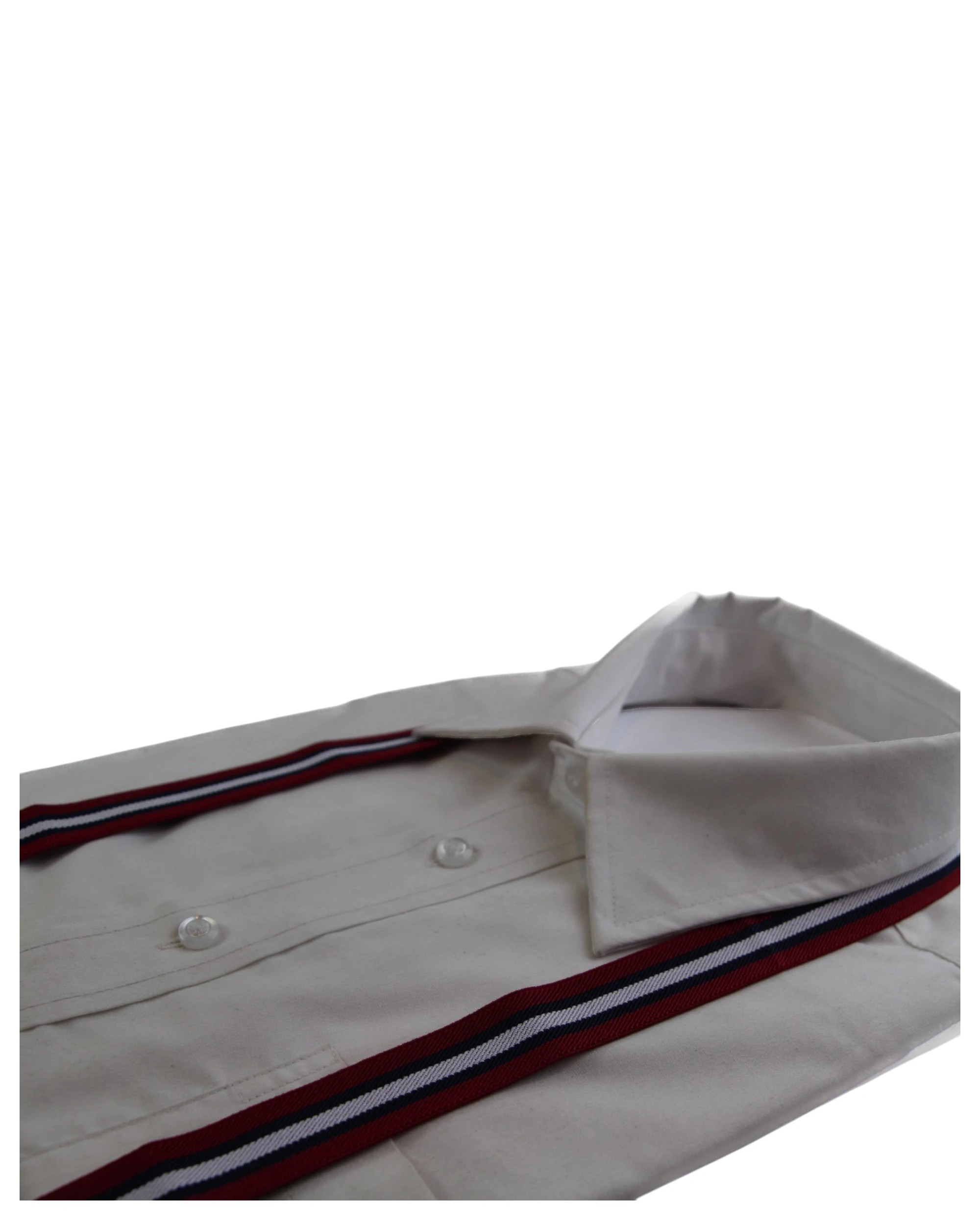 3 Zasel Boys Adjustable Maroon, Navy & White Striped Patterned Suspenders - Multi, 3 of 3