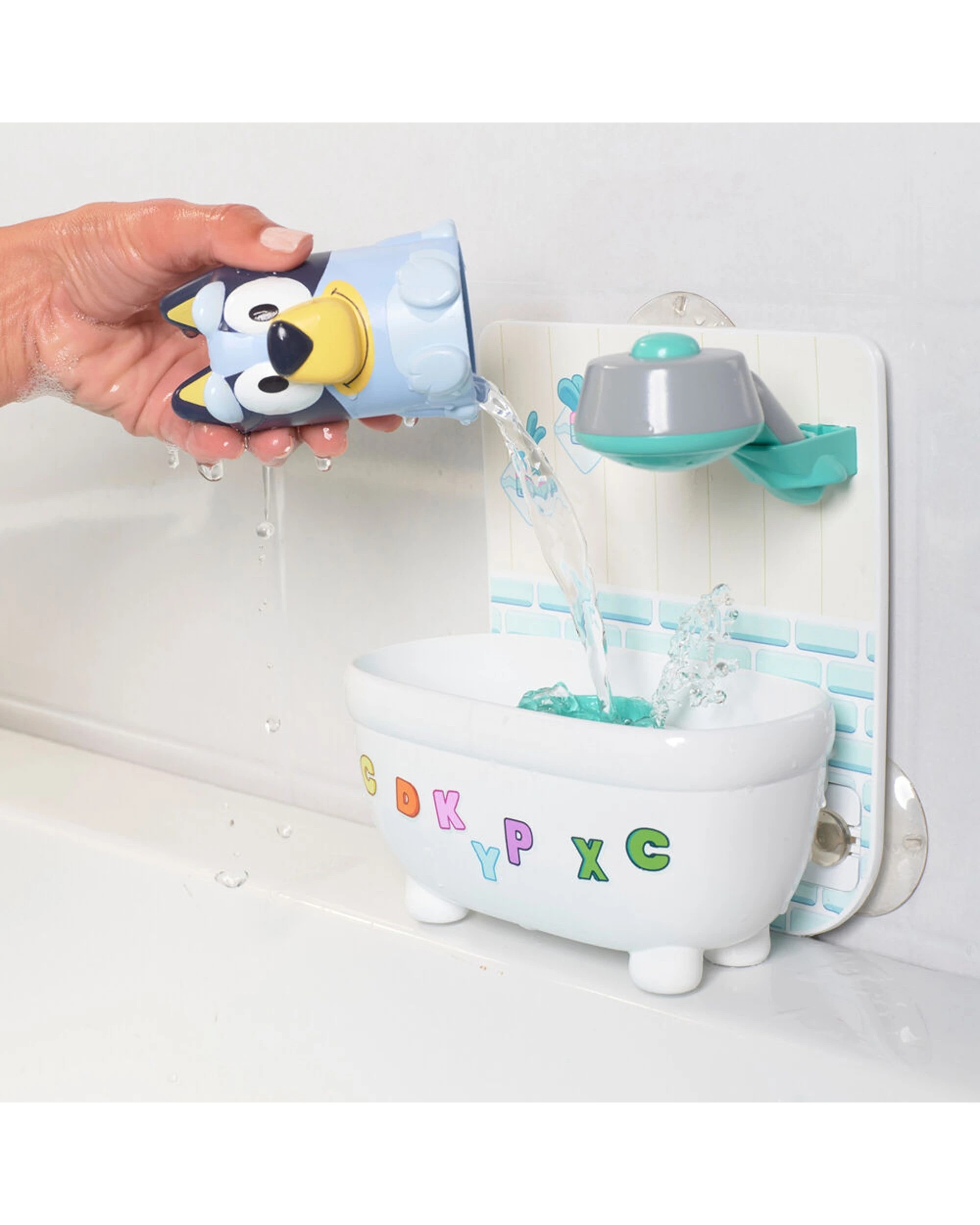 7 Tomy Toomies Shower & Scrub Bluey With Figurine Bathtime Activity Toy - Multi, 7 of 8